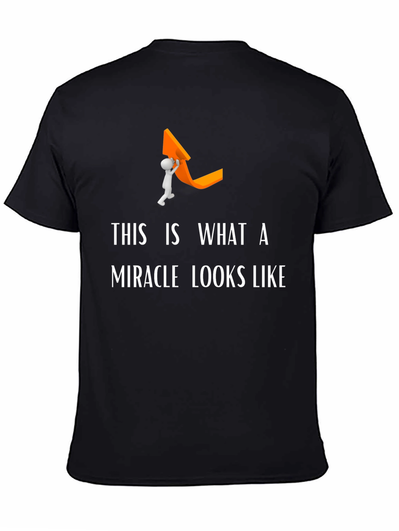 Miracle Graphic Tee - Funny Uplift Arrow T-Shirt