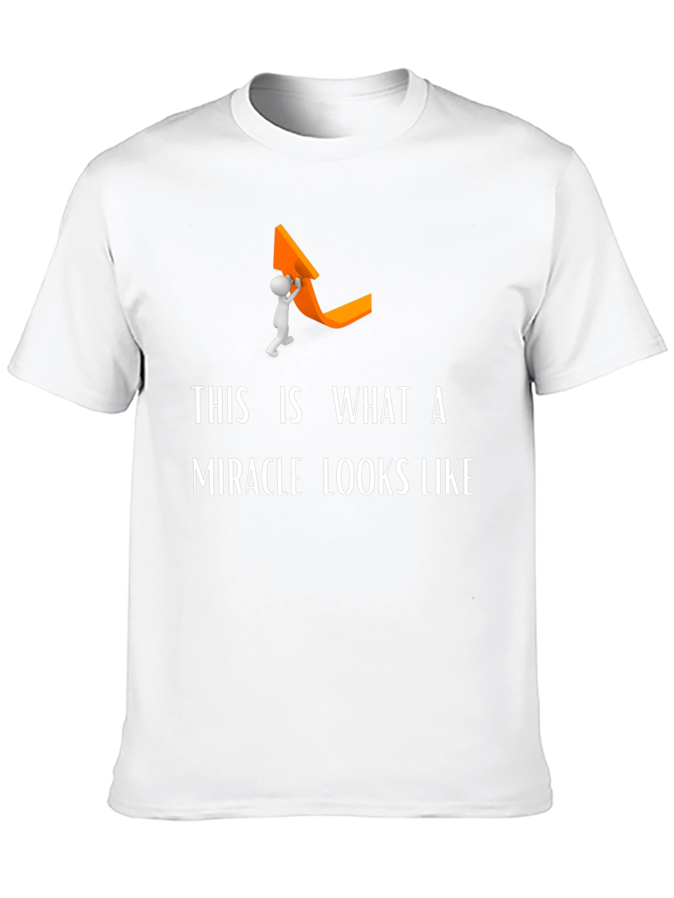 Miracle Graphic Tee - Funny Uplift Arrow T-Shirt