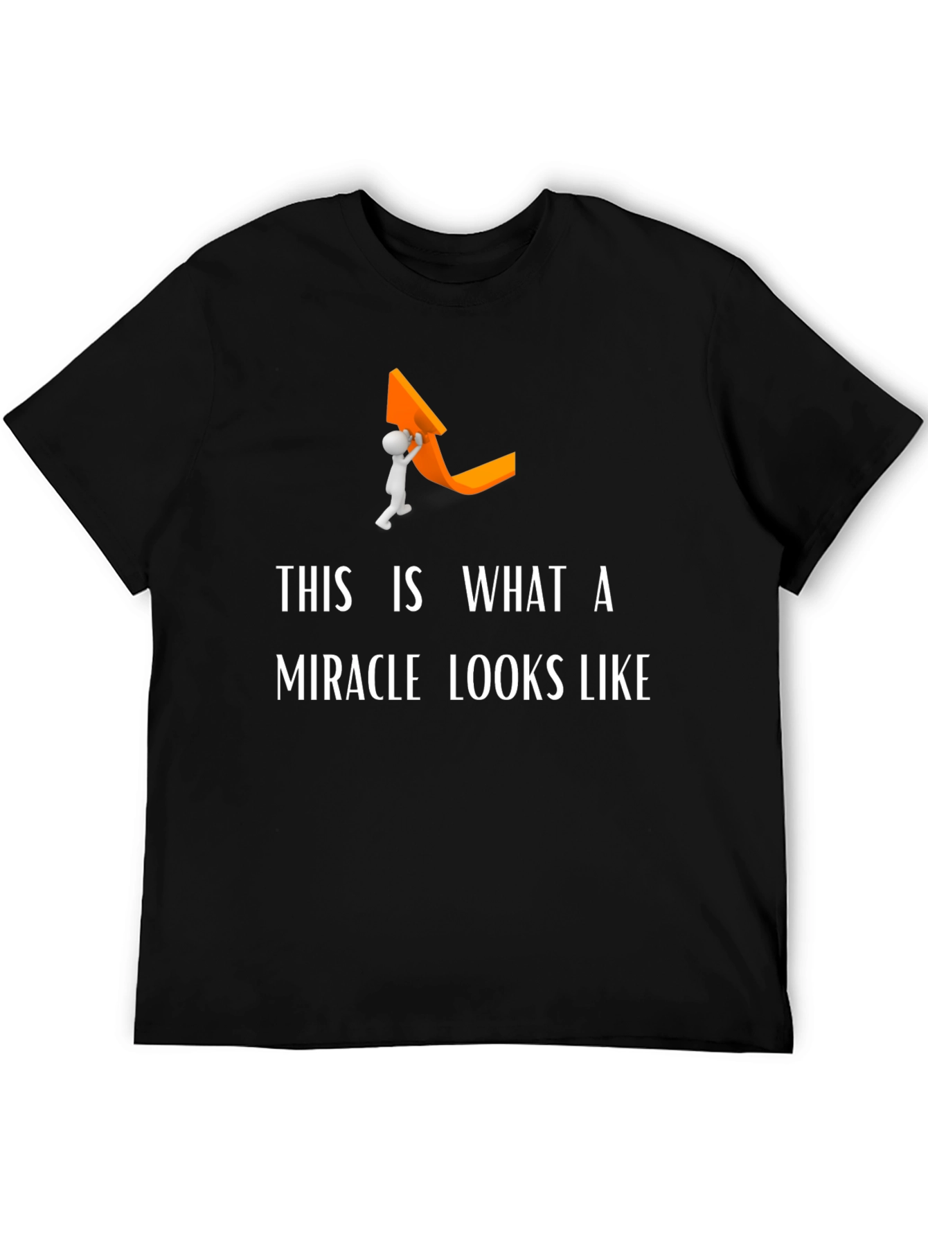 Miracle Graphic Tee - Funny Uplift Arrow T-Shirt