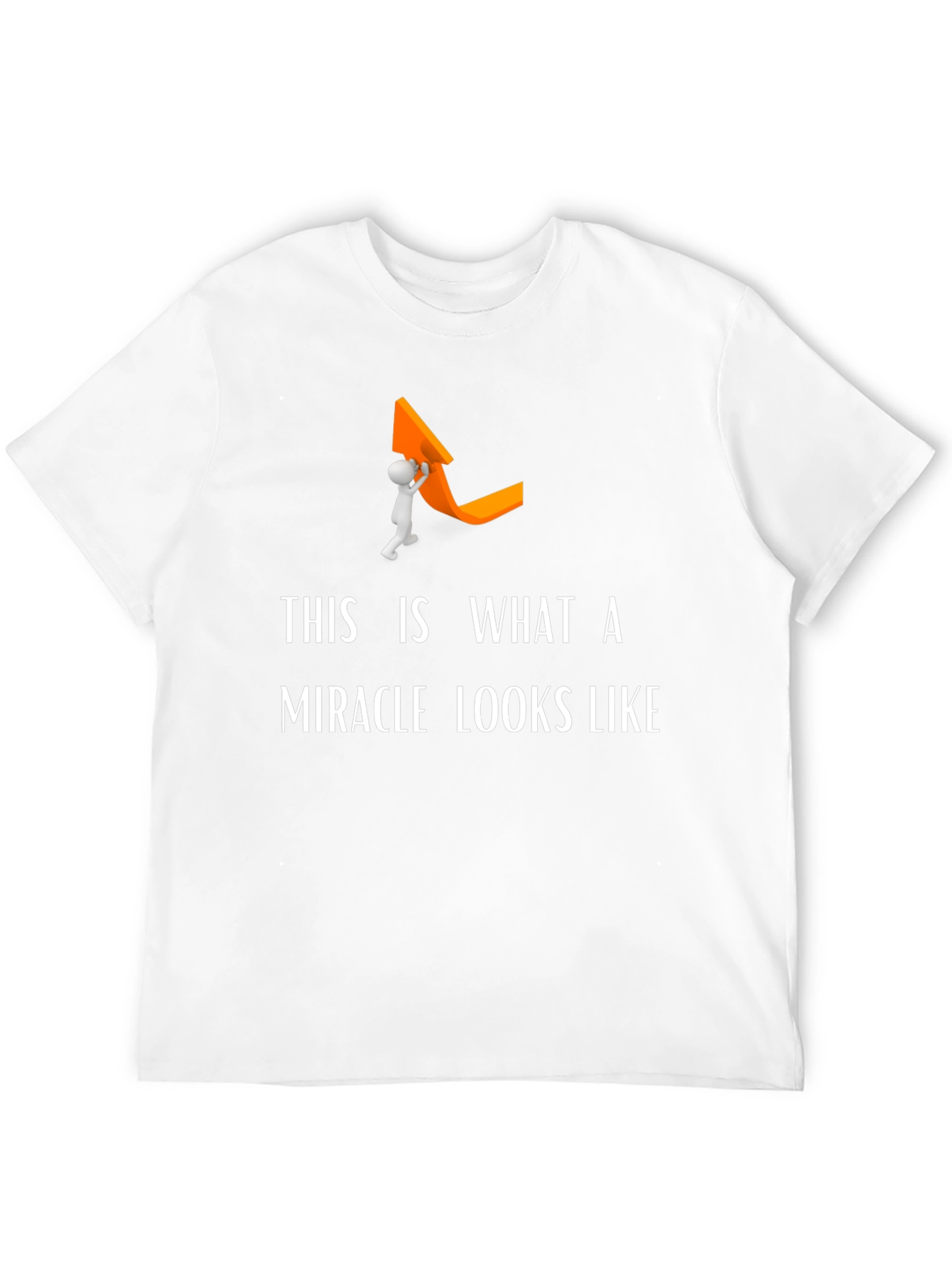 Miracle Graphic Tee - Funny Uplift Arrow T-Shirt