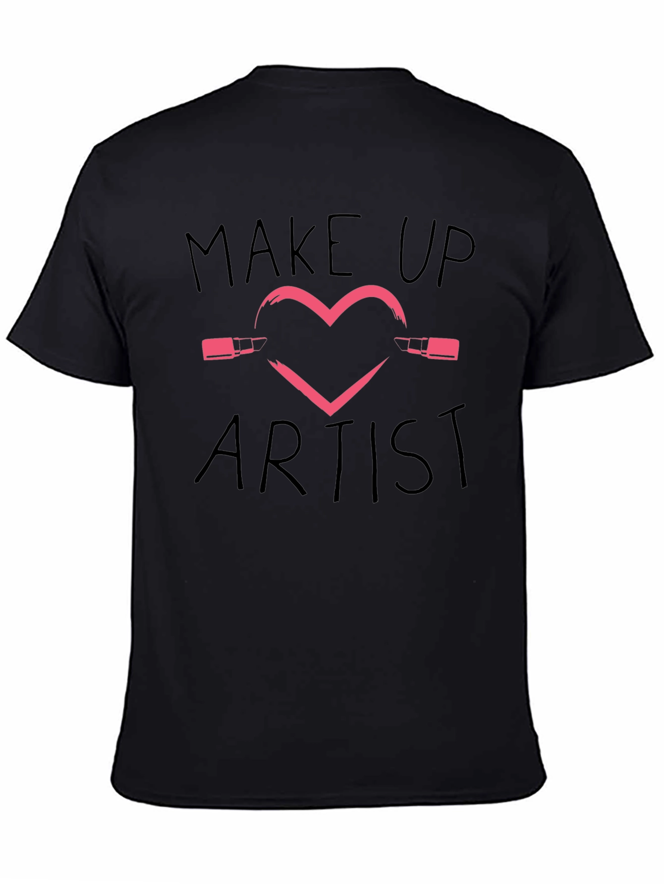 Makeup Artist T-Shirt | Heart Lipstick Design