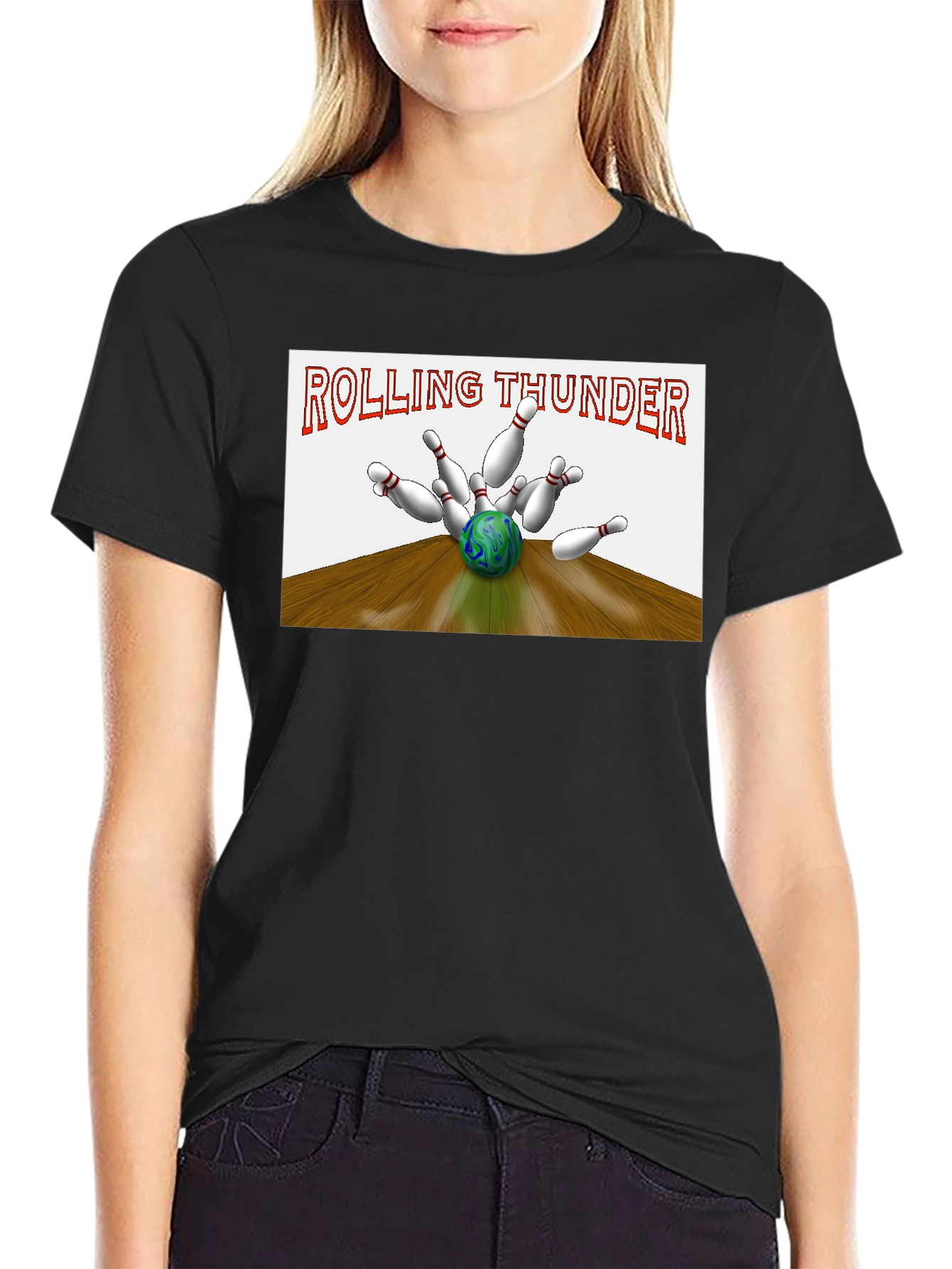 Rolling Thunder Bowling Strike Graphic Tee