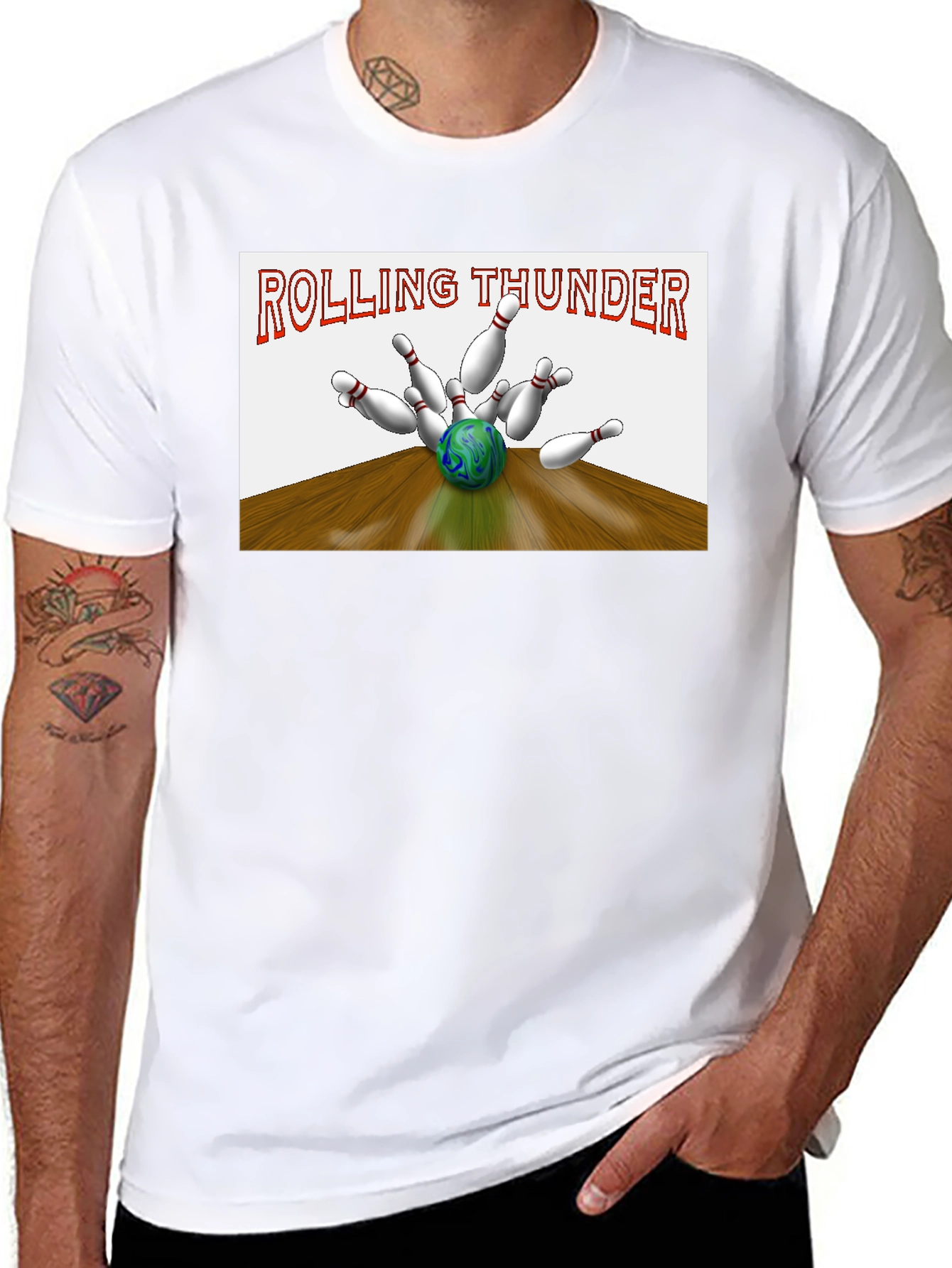 Rolling Thunder Bowling Strike Graphic Tee