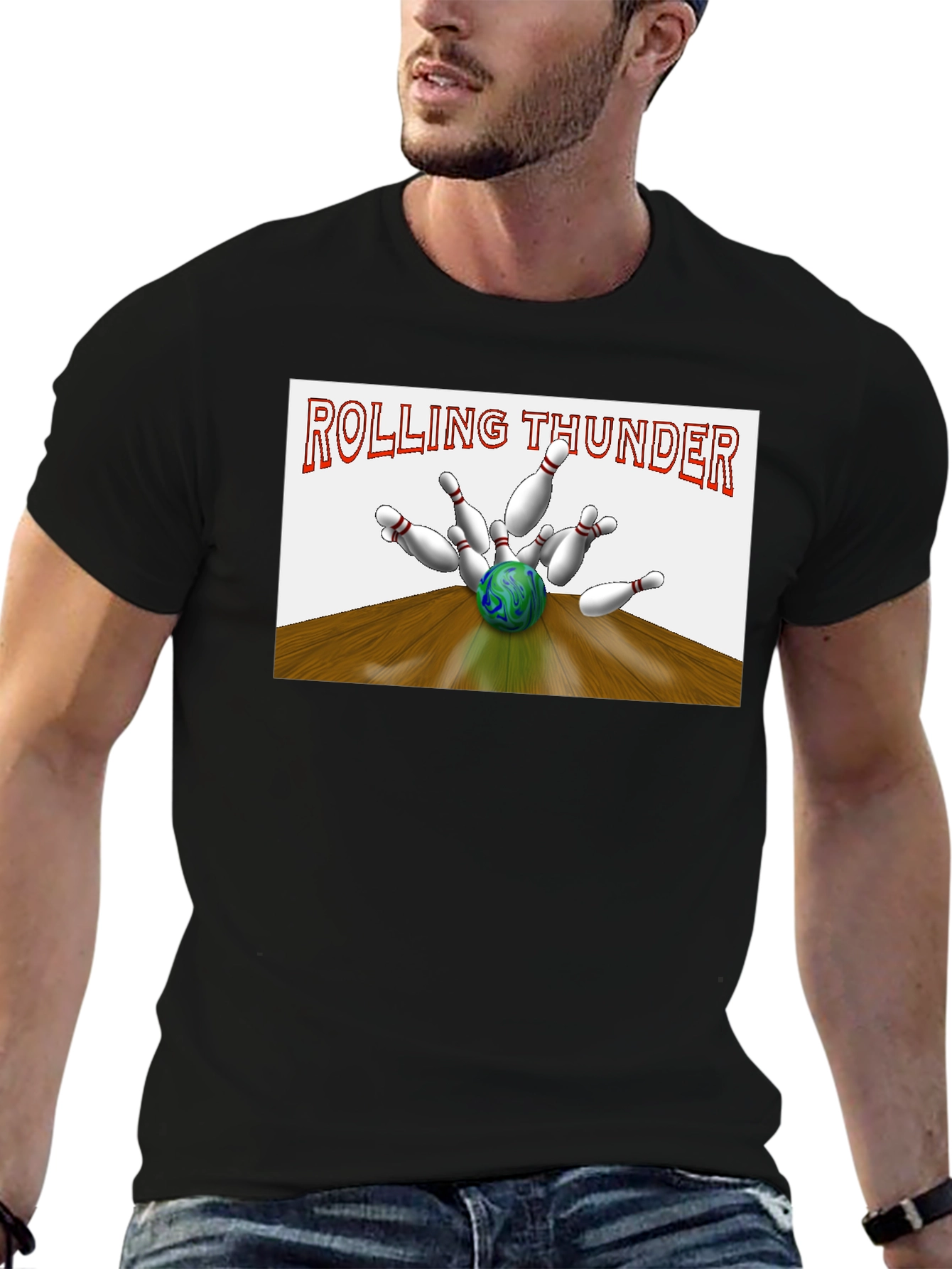 Rolling Thunder Bowling Strike Graphic Tee