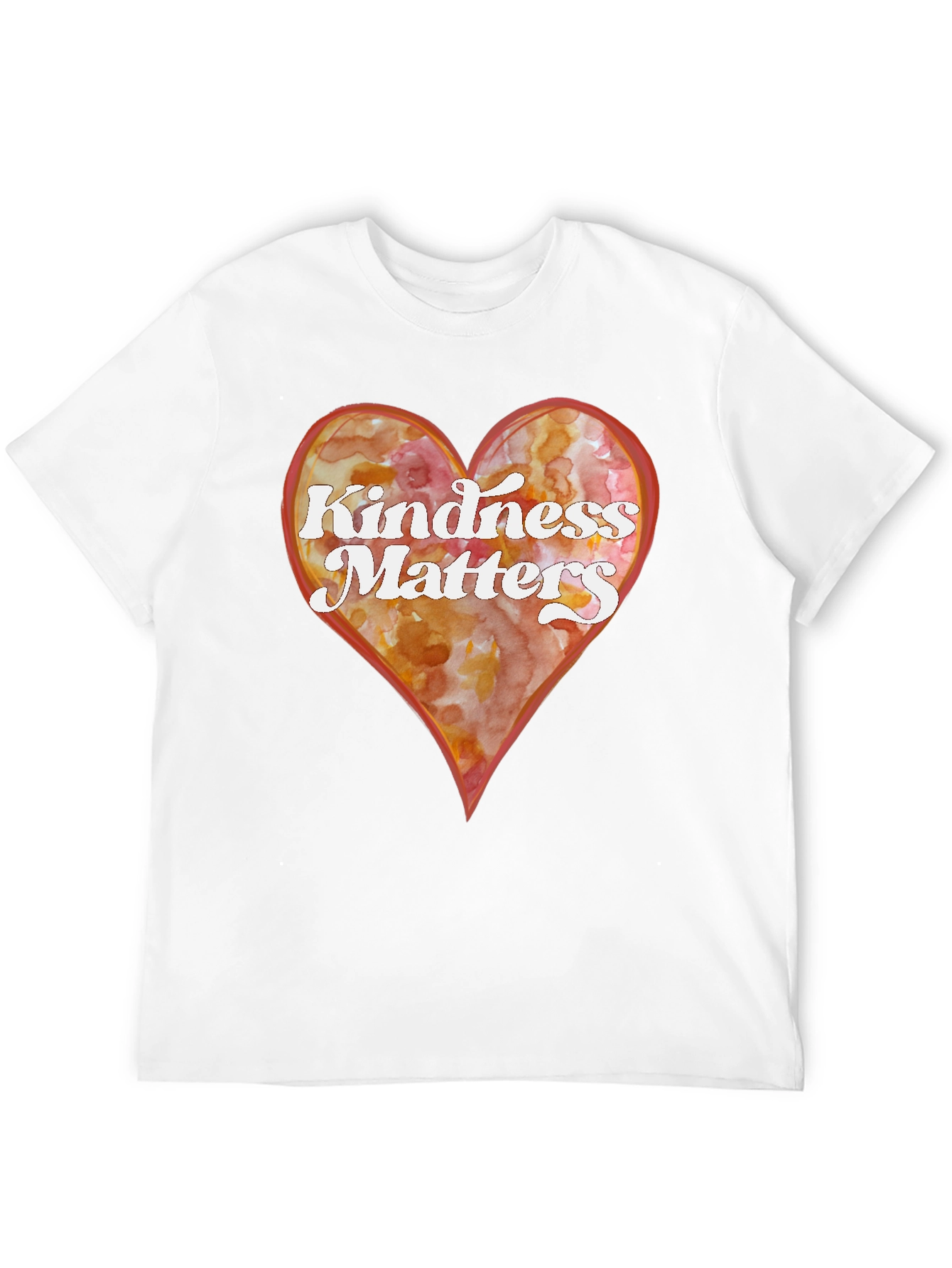Kindness Matters Heart Graphic Tee - Black