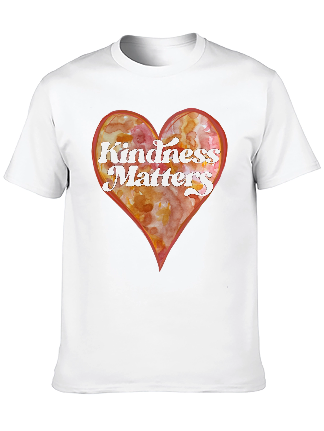 Kindness Matters Heart Graphic Tee - Black