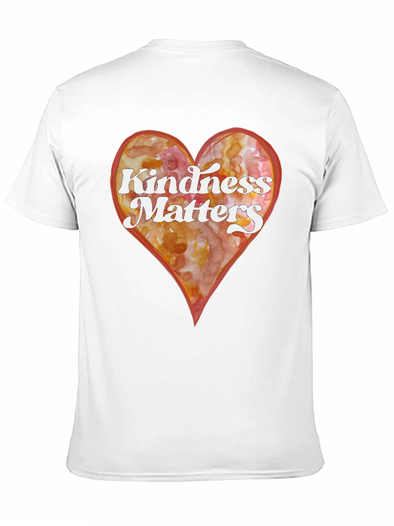 Kindness Matters Heart Graphic Tee - Black