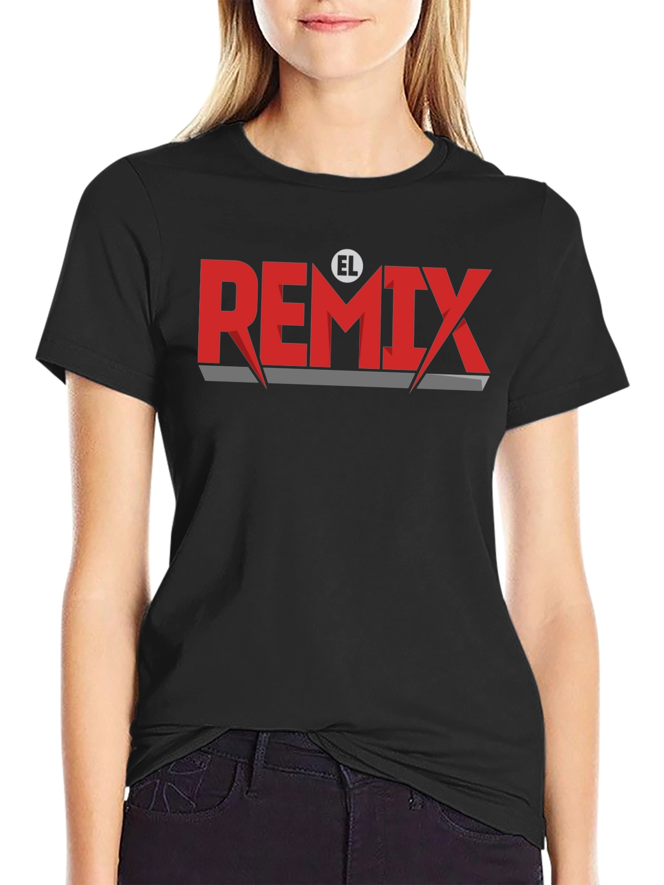 EL Remix Graphic T-Shirt - Stylish Crew Neck Tee