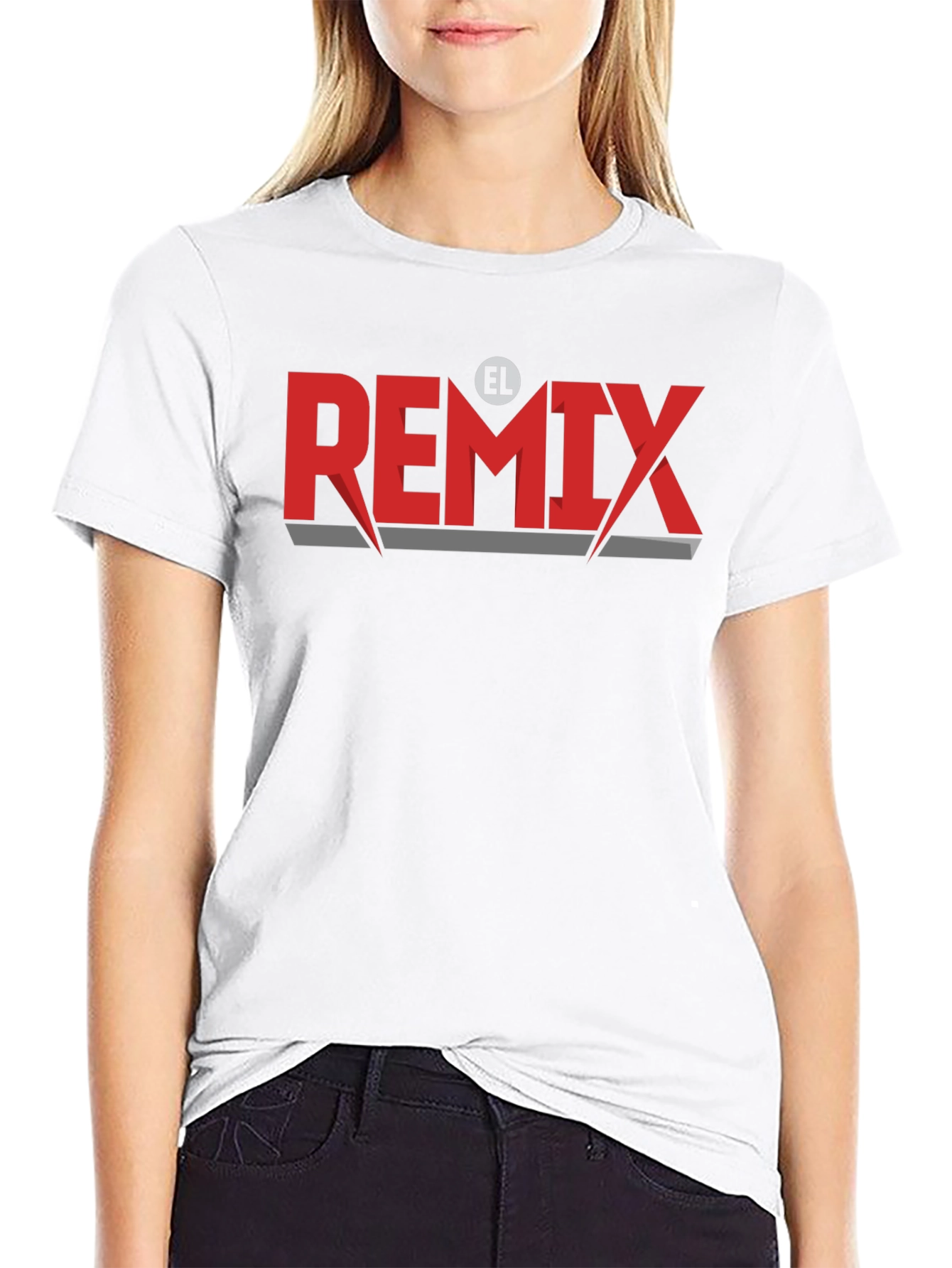 EL Remix Graphic T-Shirt - Stylish Crew Neck Tee