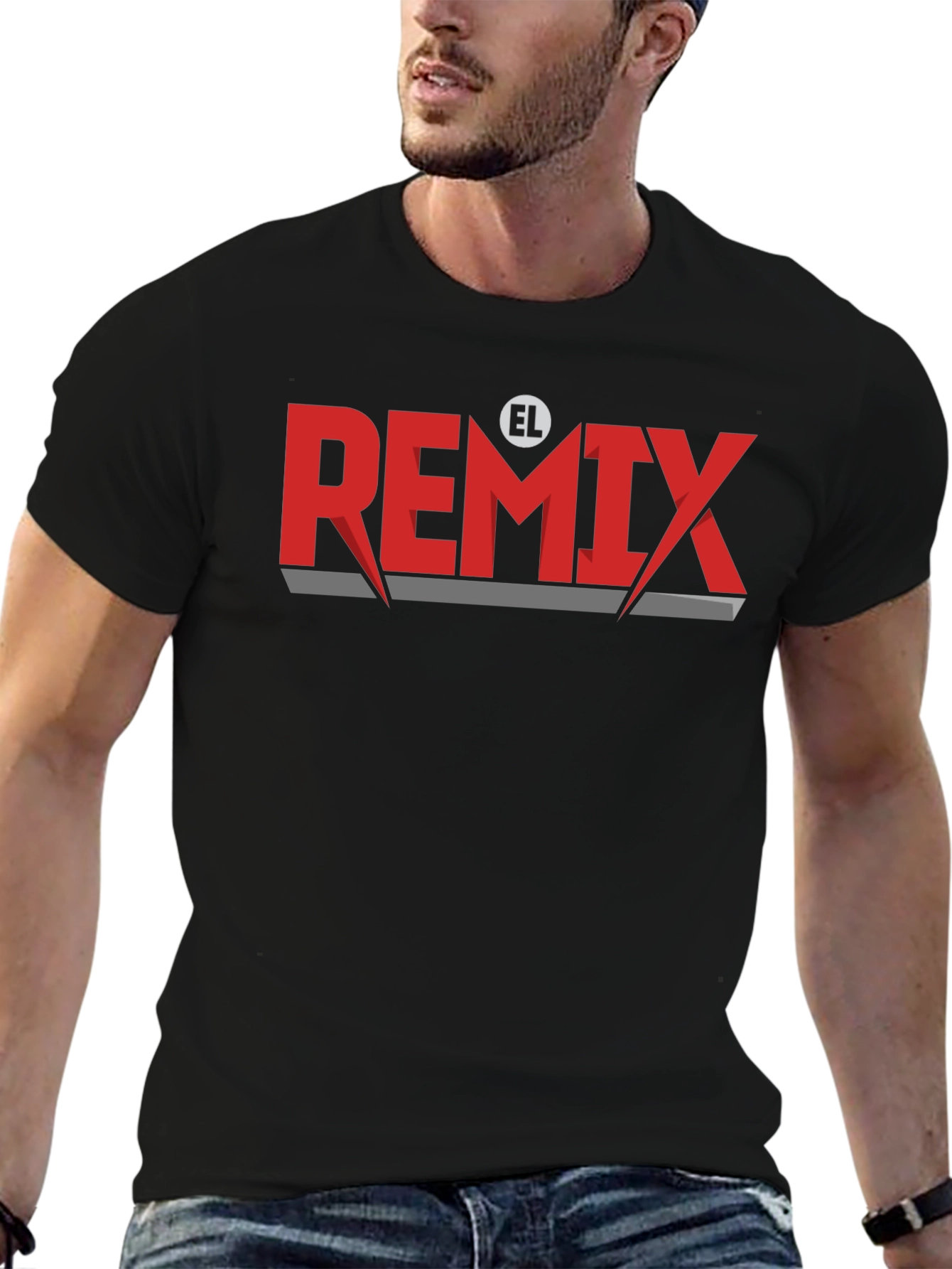 EL Remix Graphic T-Shirt - Stylish Crew Neck Tee