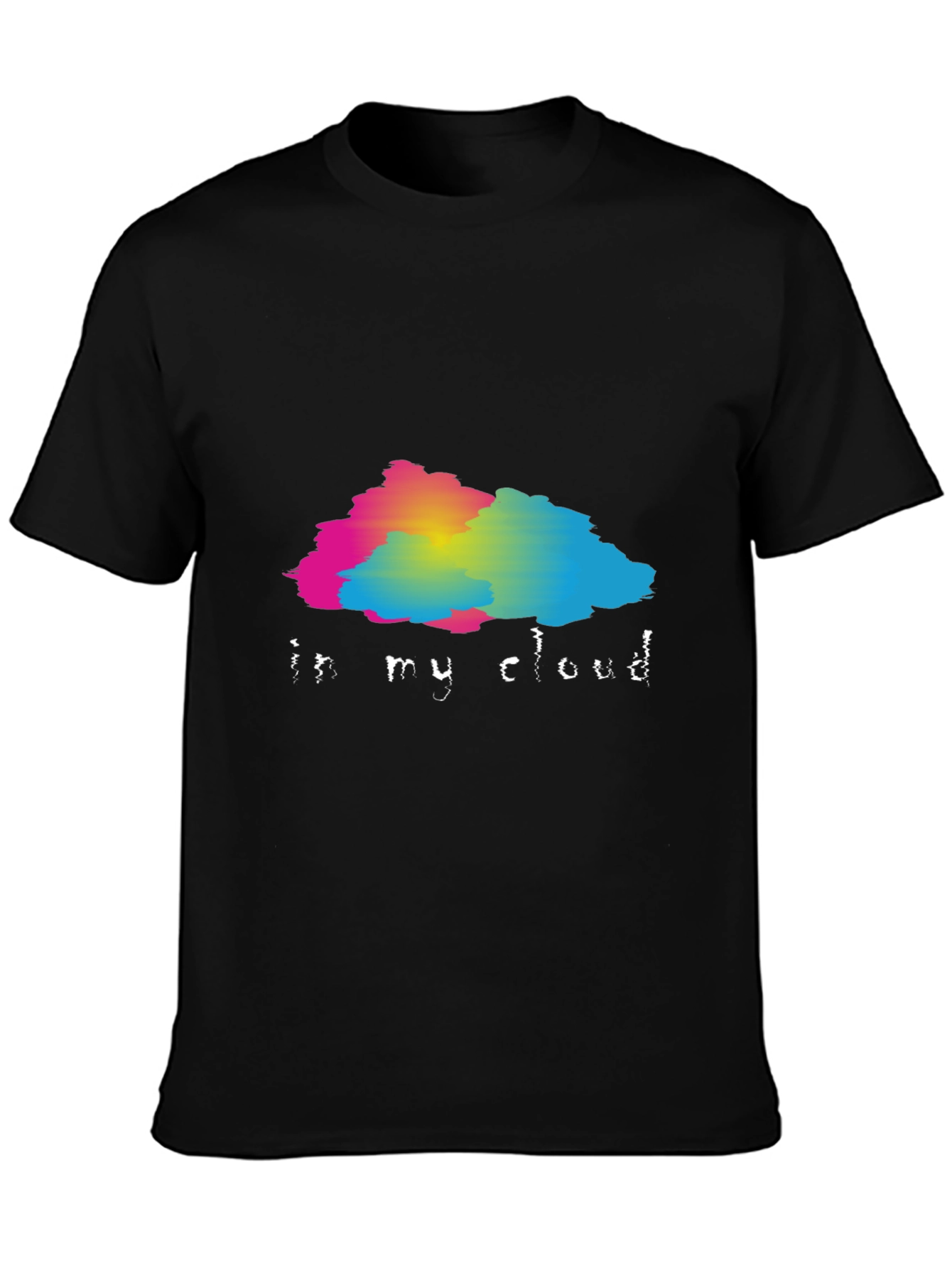 In My Cloud Graphic Black T-Shirt