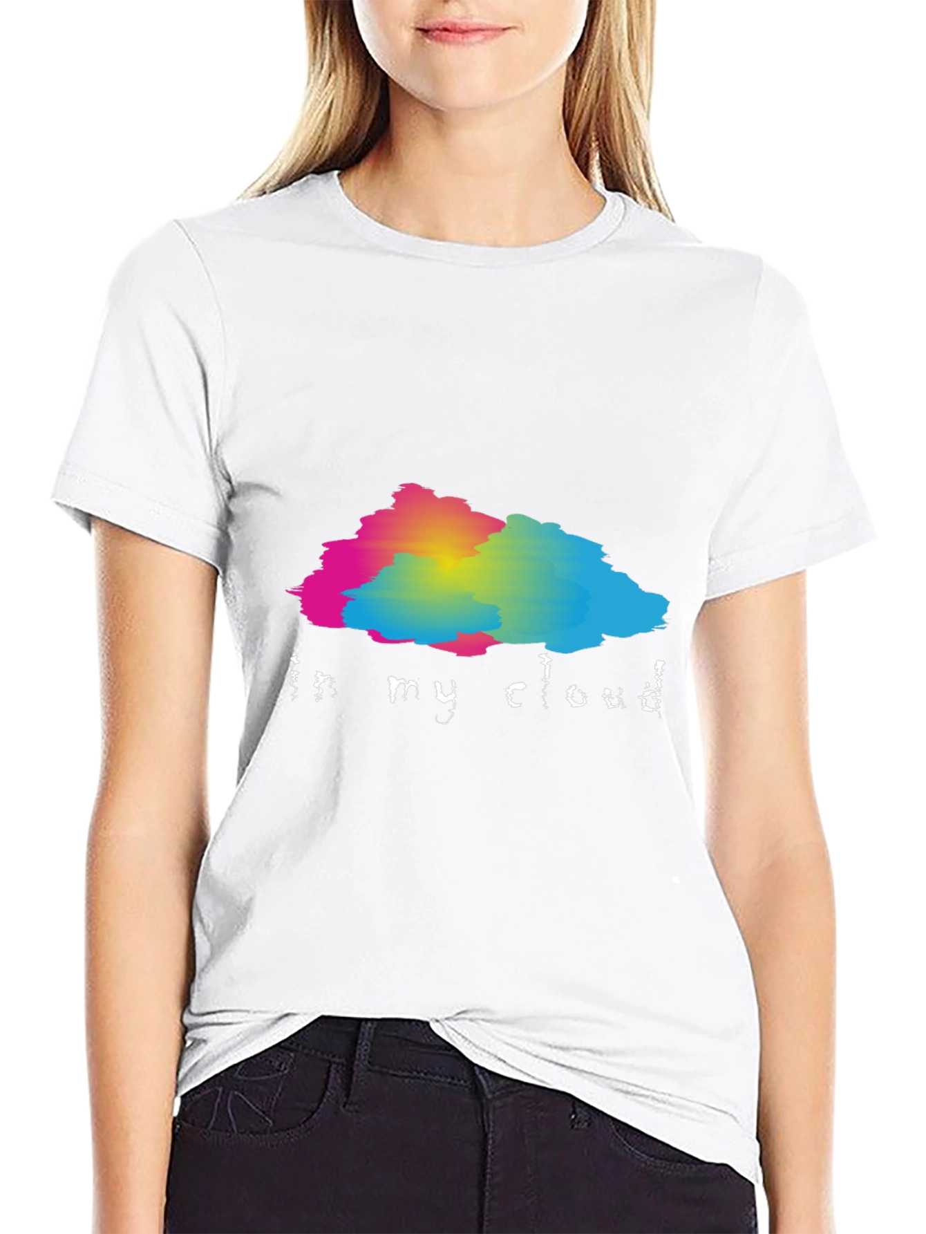 In My Cloud Graphic Black T-Shirt