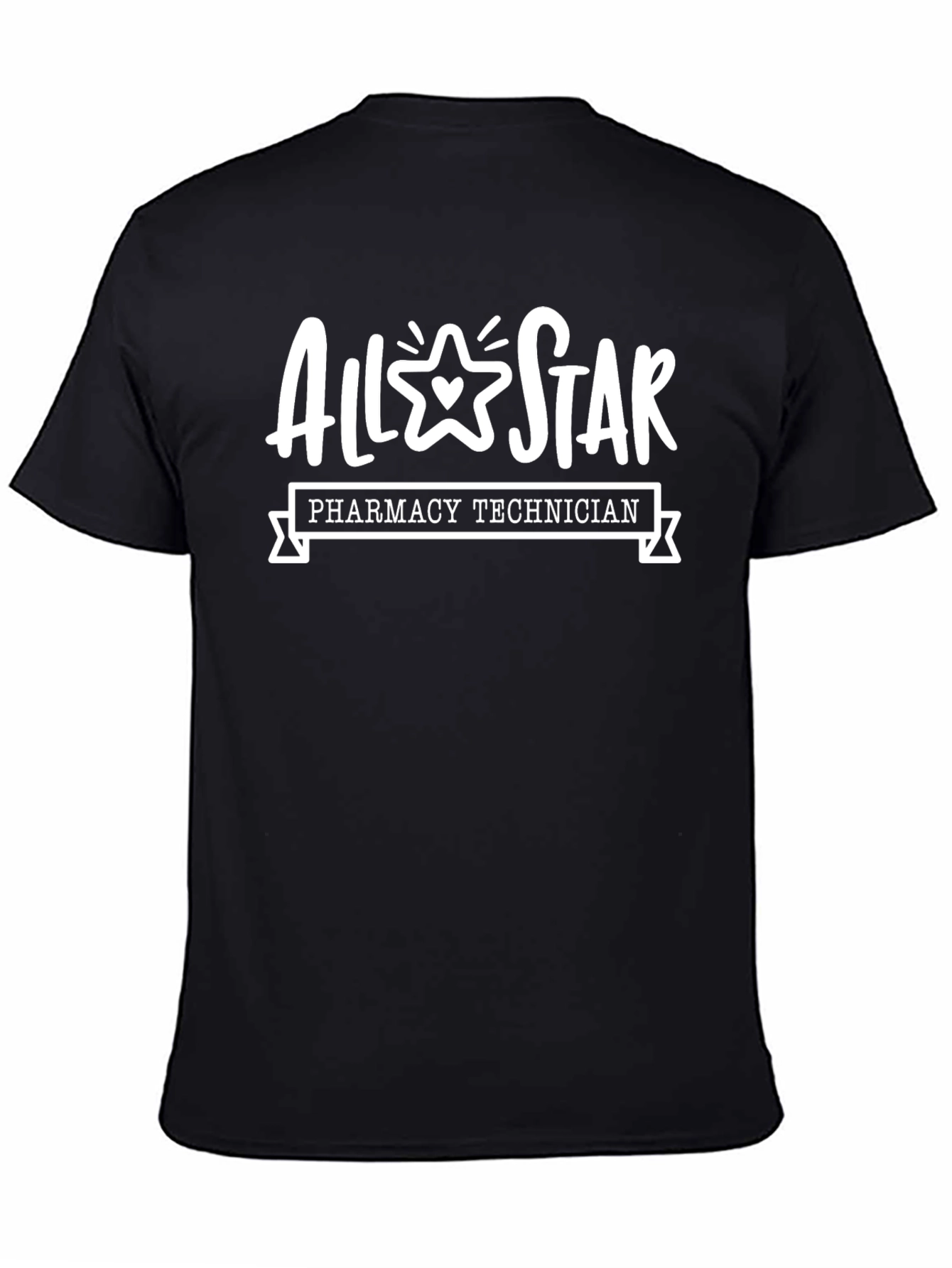 All Star Pharmacy Technician Black T-shirt