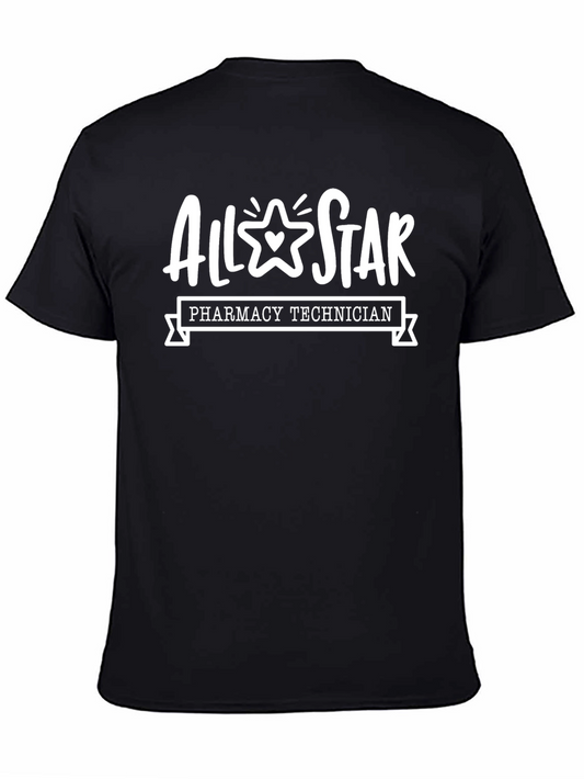 All Star Pharmacy Technician Black T-shirt