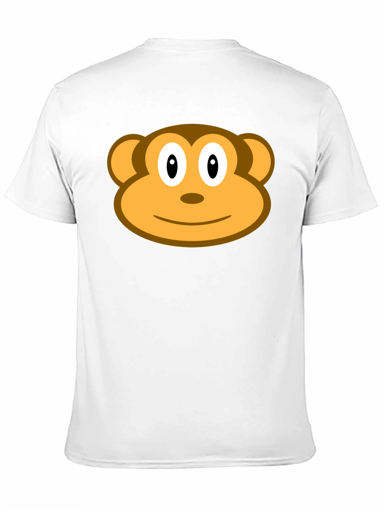 Monkey Face Graphic Black T-Shirt