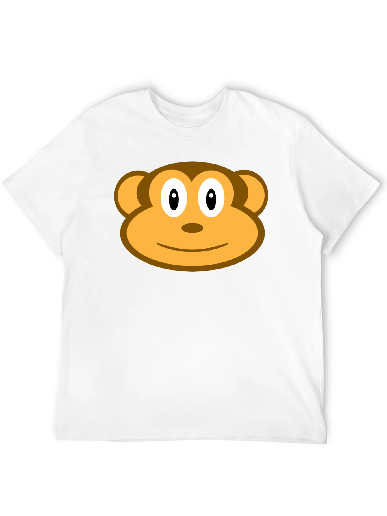 Monkey Face Graphic Black T-Shirt