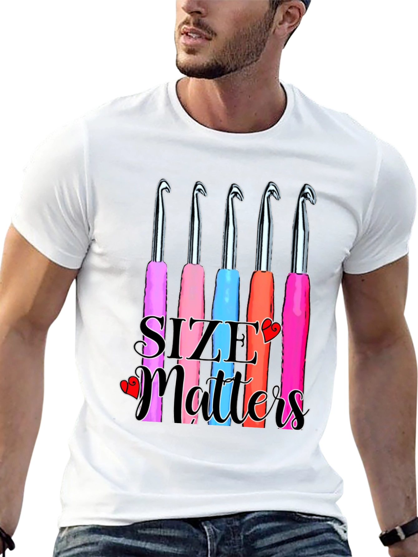 Size Matters Crochet Hook T-Shirt
