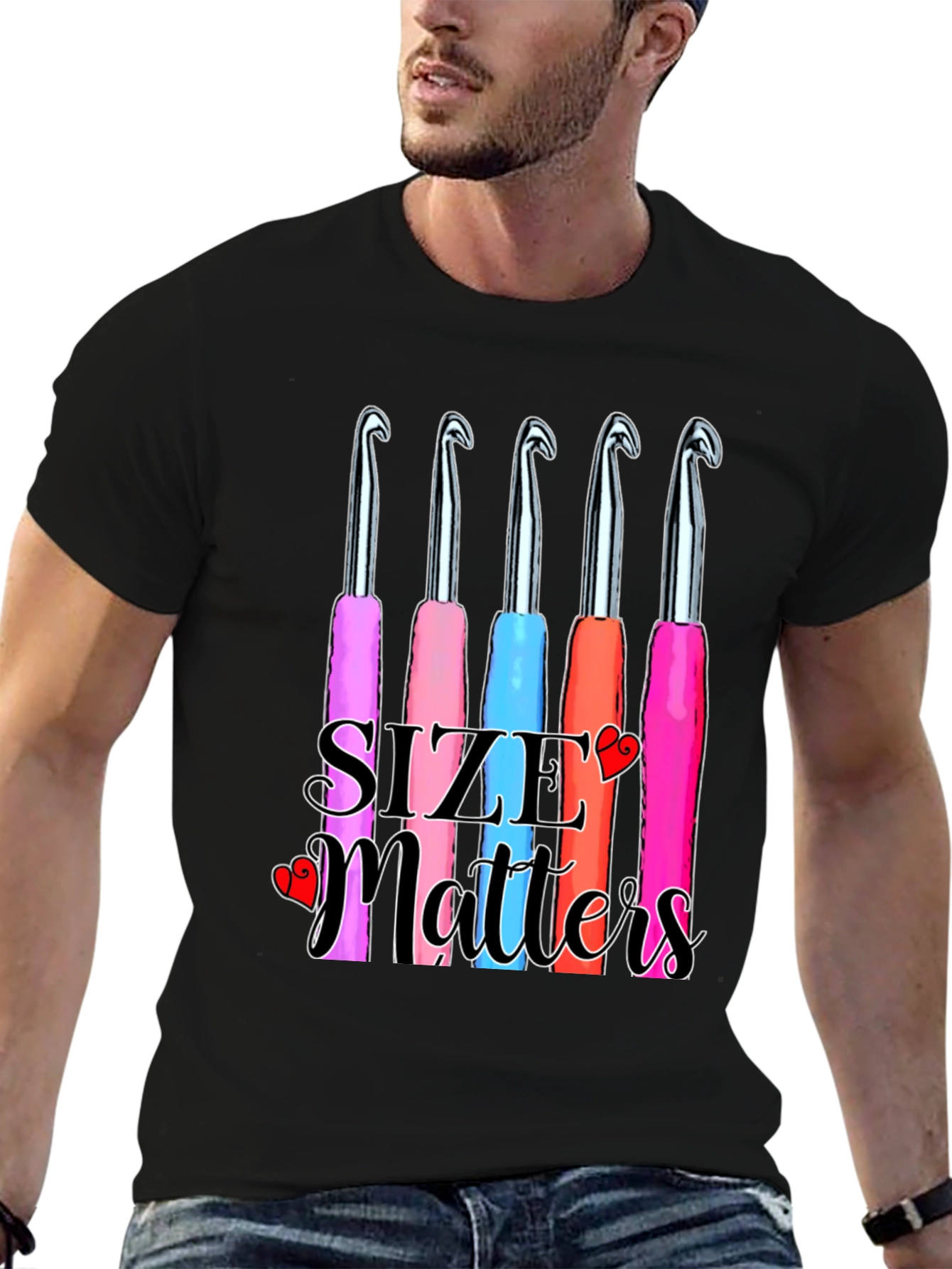 Size Matters Crochet Hook T-Shirt