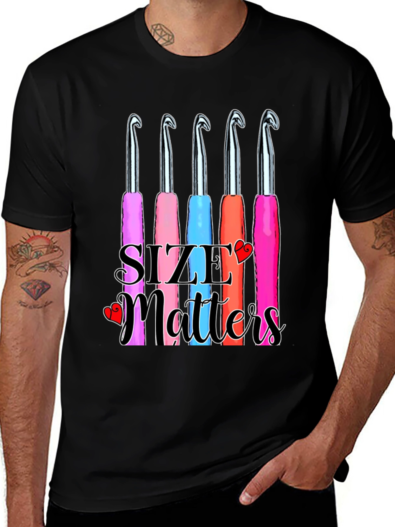 Size Matters Crochet Hook T-Shirt