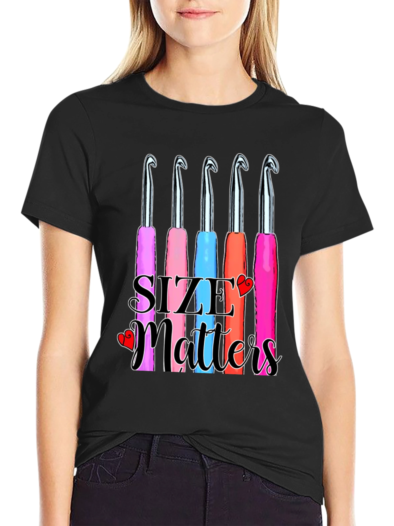 Size Matters Crochet Hook T-Shirt