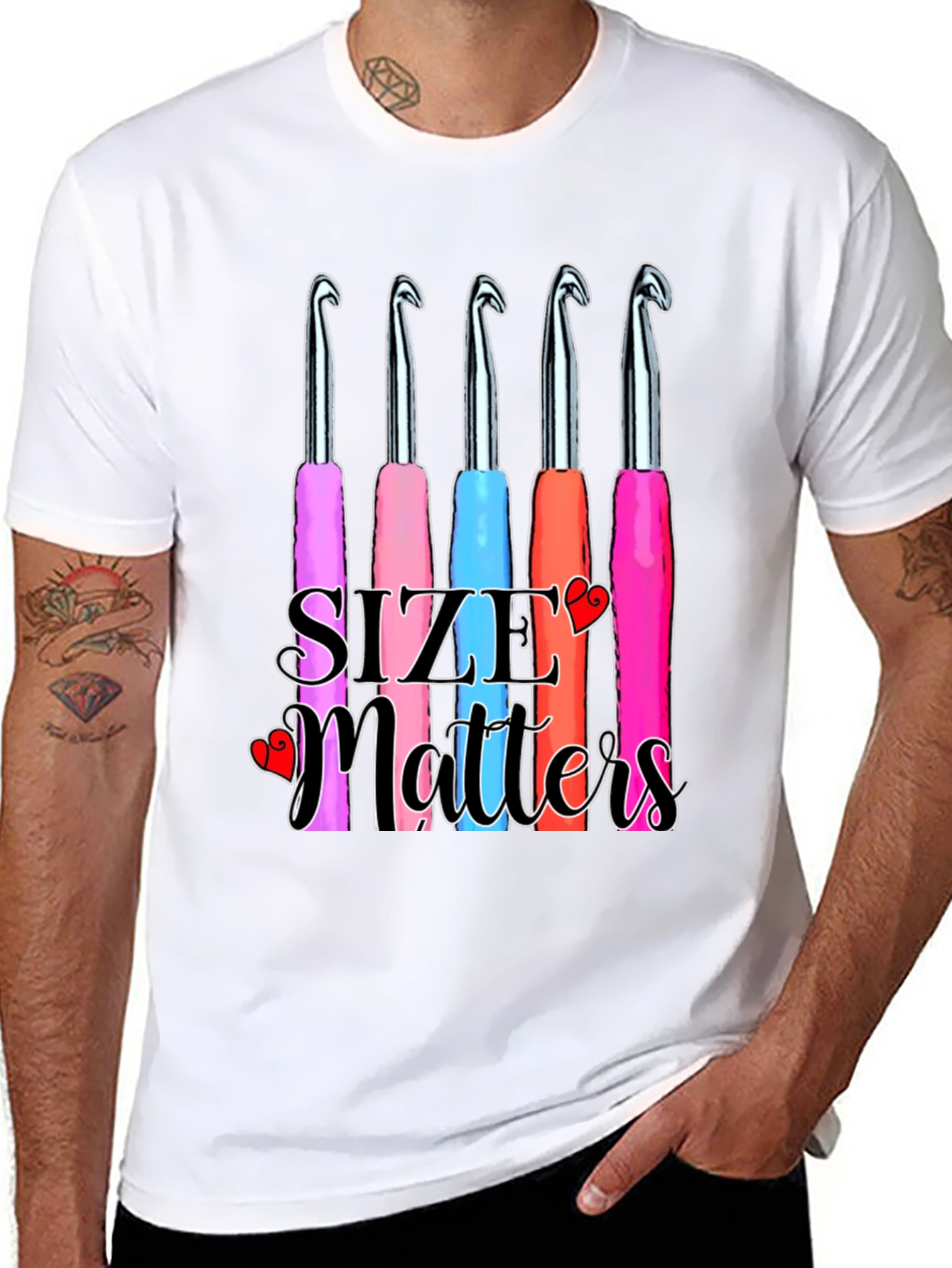 Size Matters Crochet Hook T-Shirt