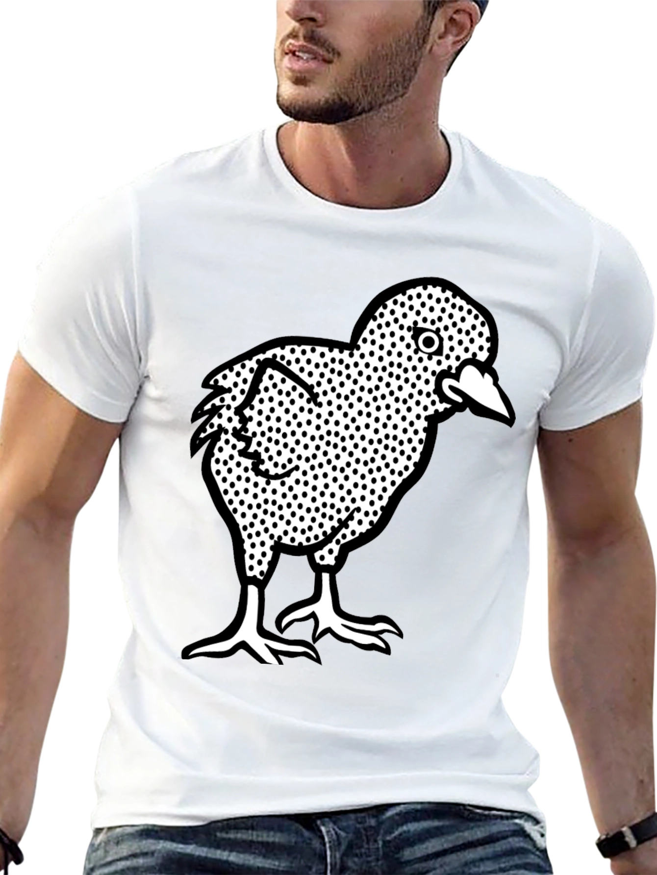 Cool Chicken Graphic Tee - Black