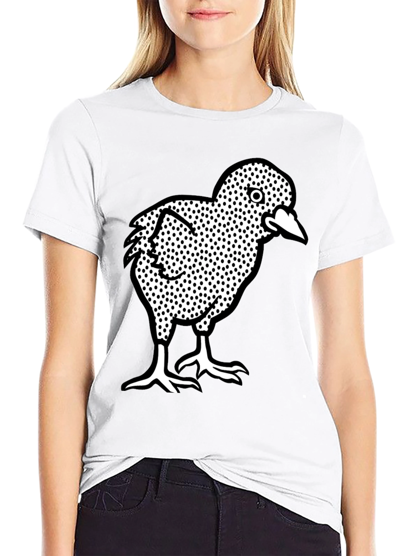 Cool Chicken Graphic Tee - Black