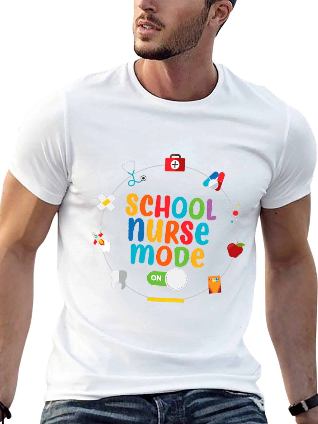 School Nurse Mode On Graphic Tee