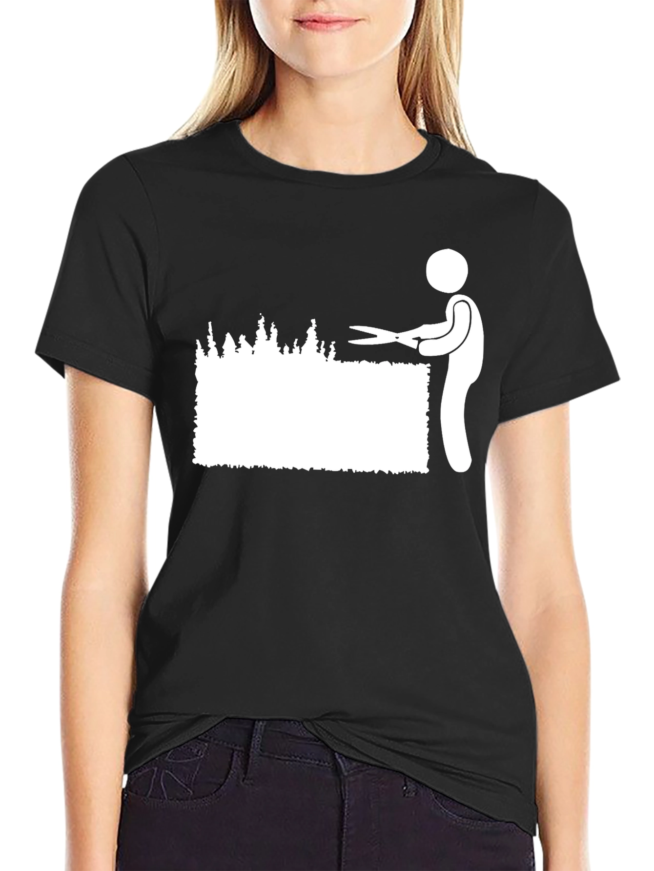 Gardener Stick Figure Humor T-Shirt