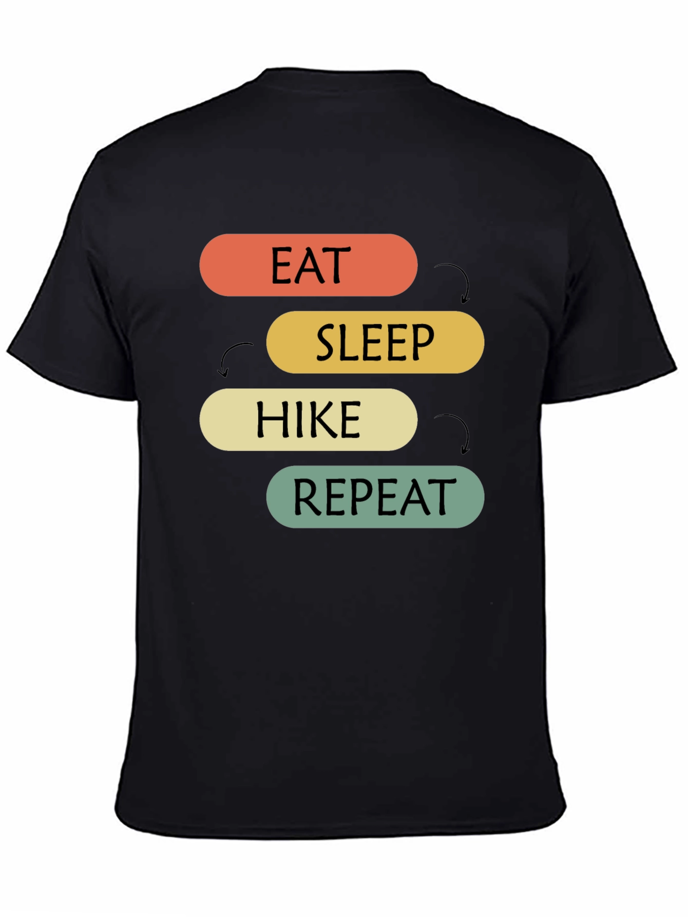 Eat Sleep Hike Repeat Graphic T-Shirt