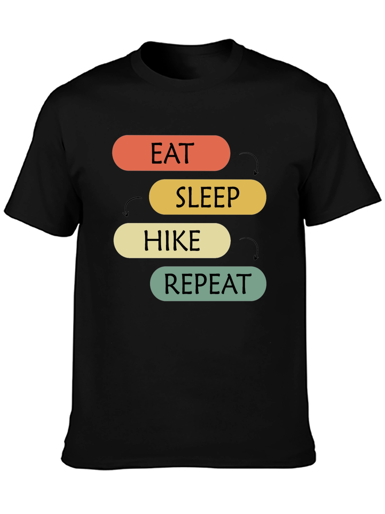 Eat Sleep Hike Repeat Graphic T-Shirt