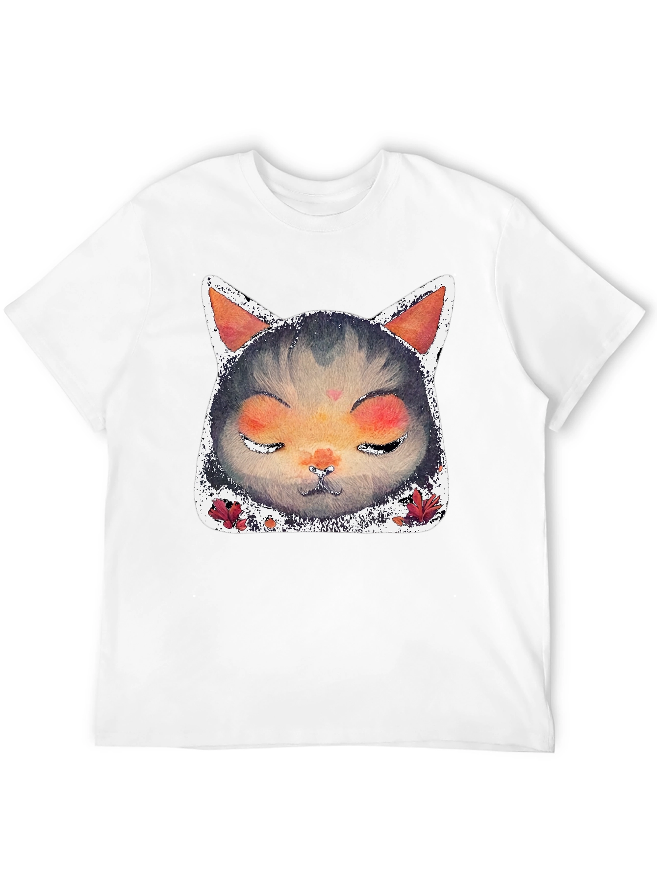 Zen Cat Graphic Tee - Unisex Black T-Shirt