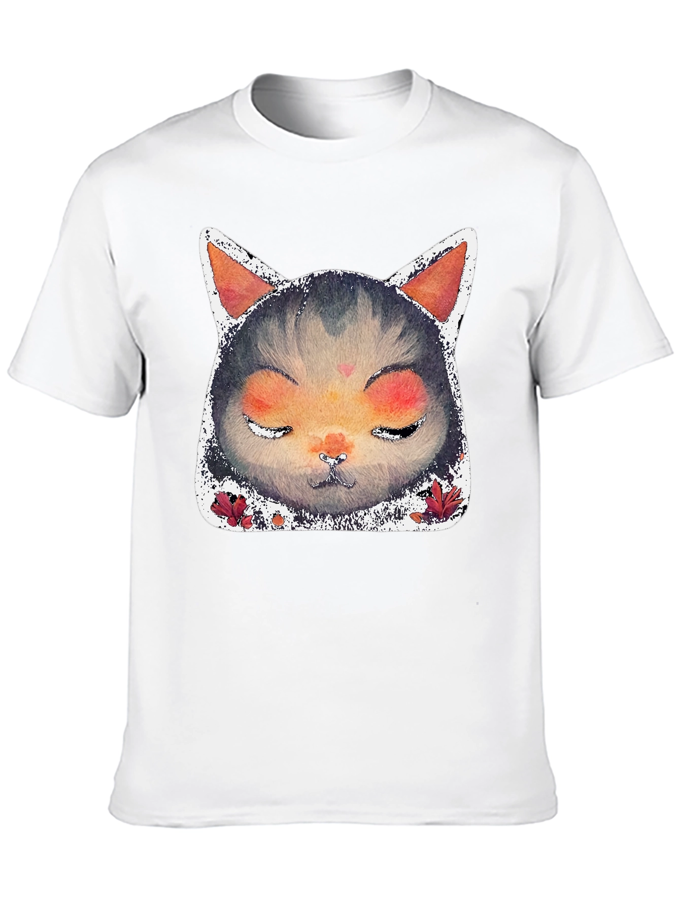 Zen Cat Graphic Tee - Unisex Black T-Shirt