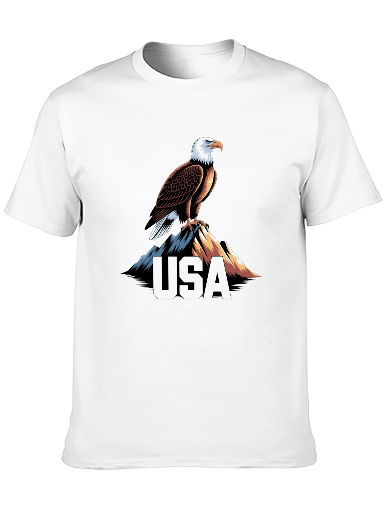 USA Eagle Graphic Black T-Shirt