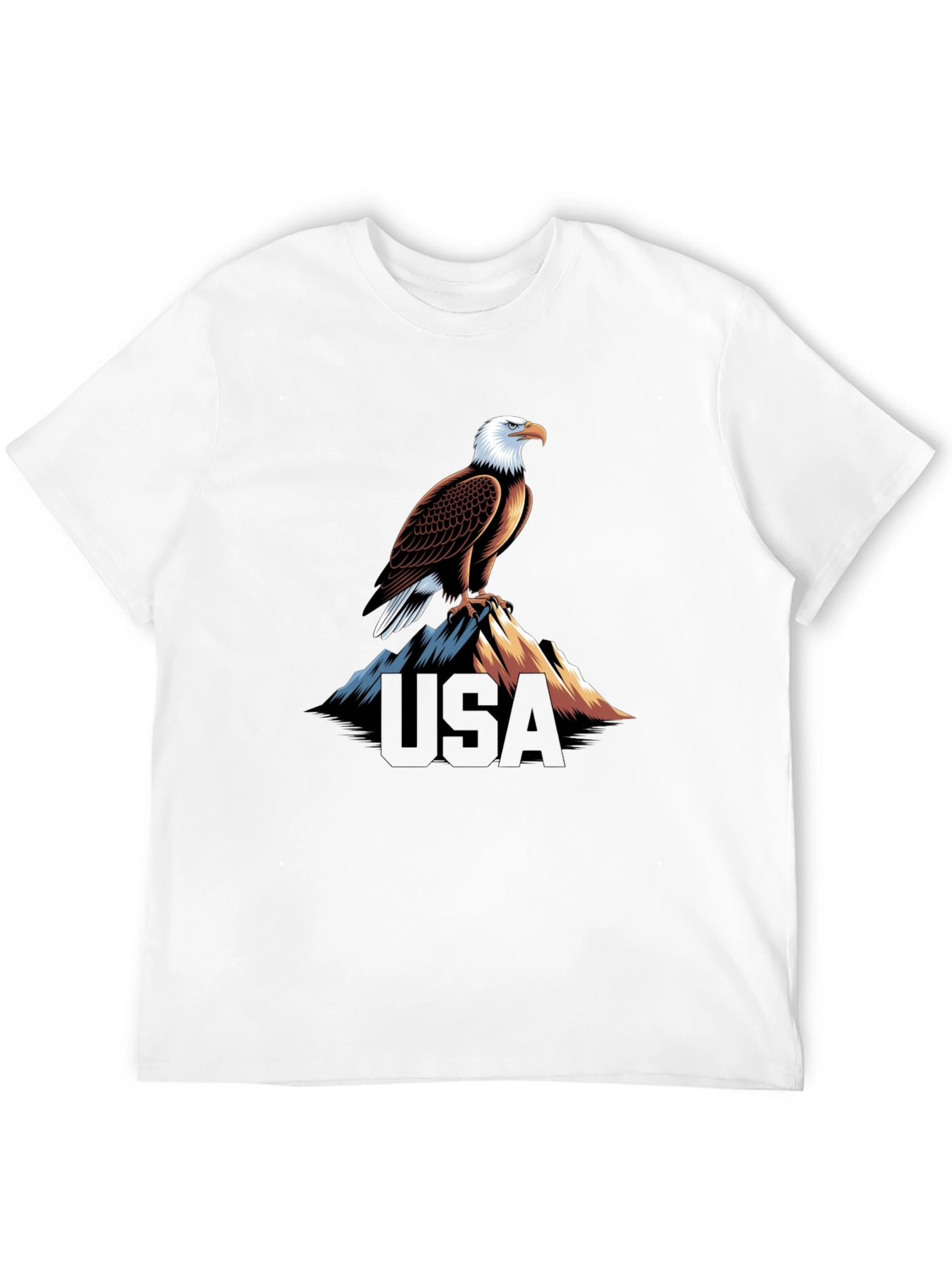 USA Eagle Graphic Black T-Shirt