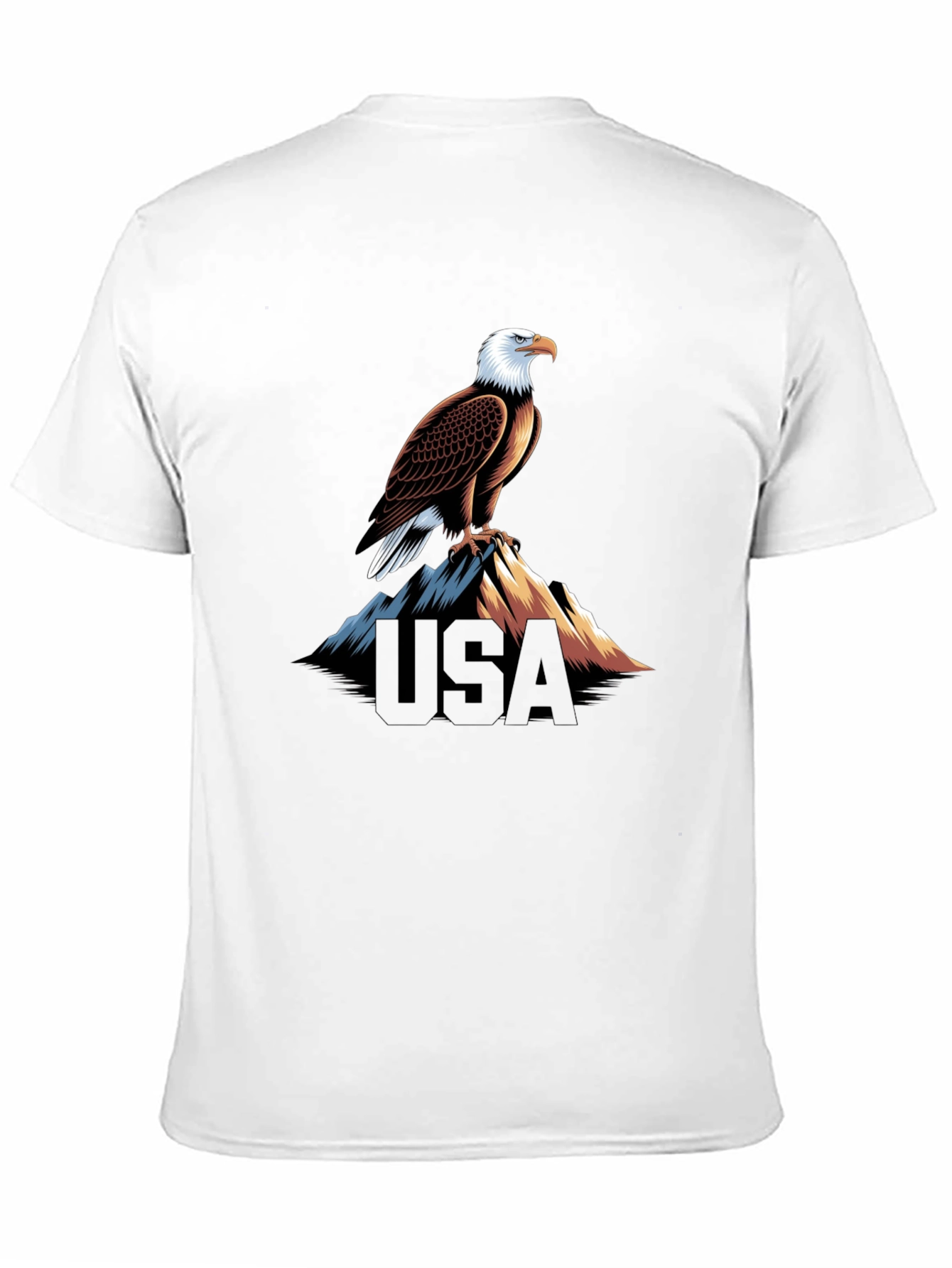 USA Eagle Graphic Black T-Shirt
