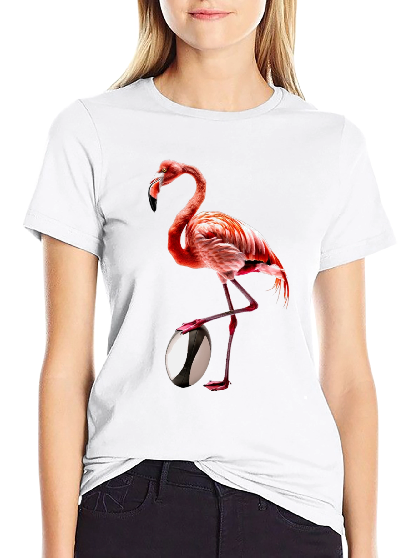 Flamingo Rugby T-Shirt - Unique Design