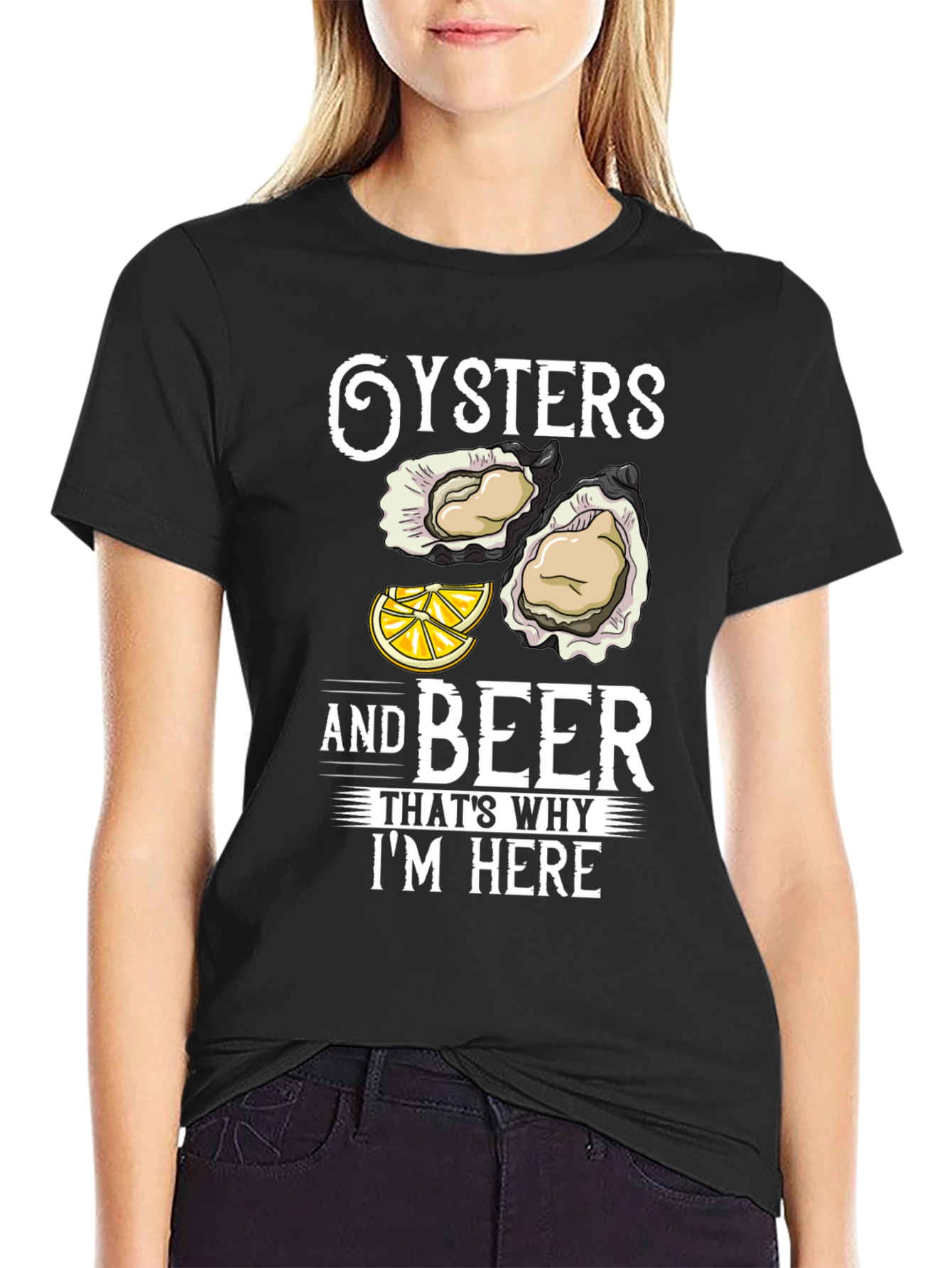 Oysters and Beer Graphic T-Shirt