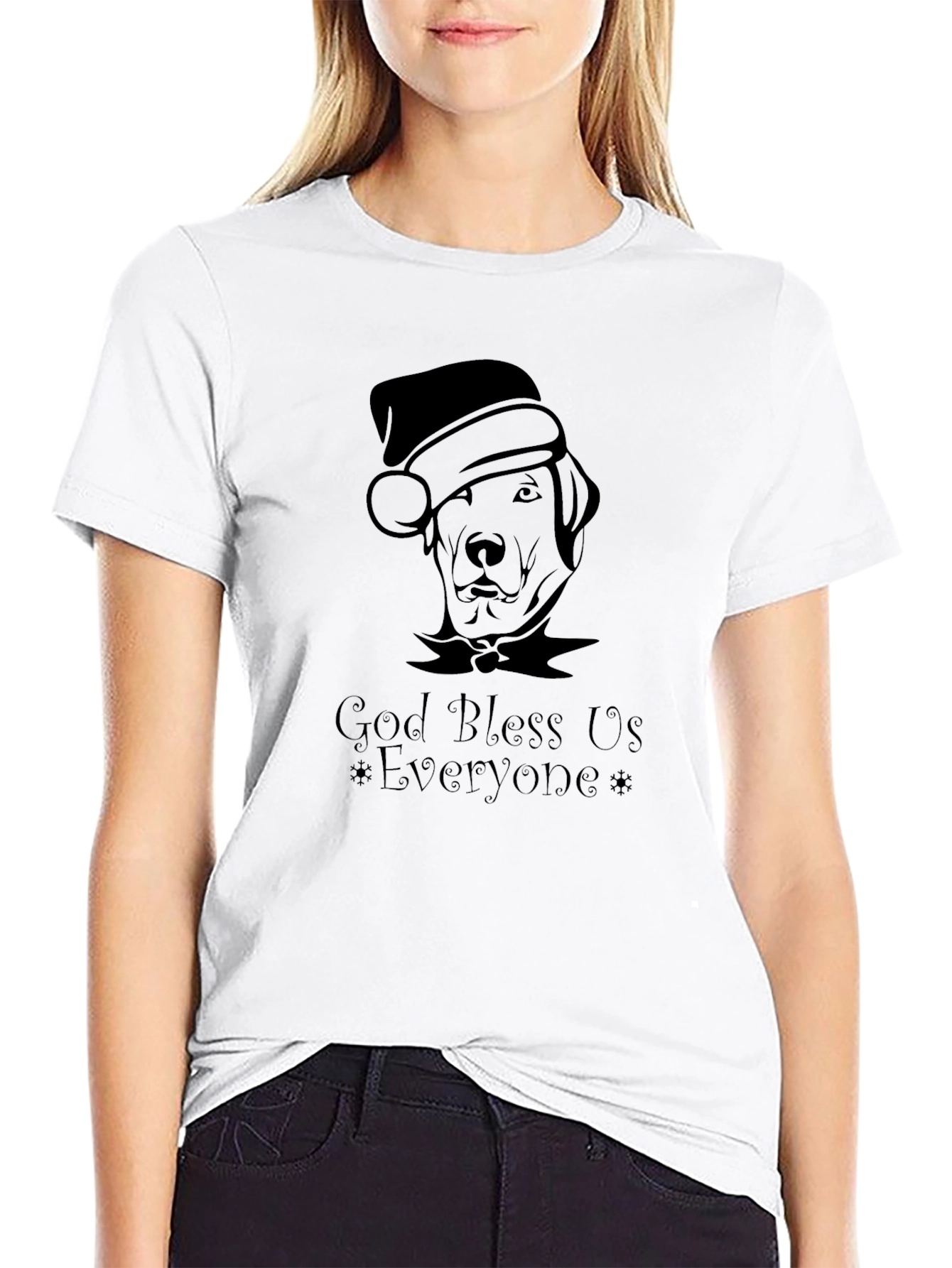 Holiday Dog T-Shirt - God Bless Us Everyone