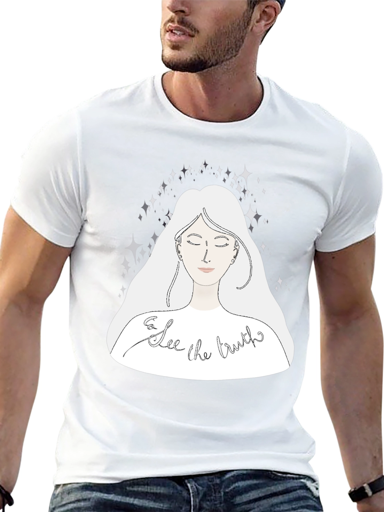 See The Truth Graphic Tee - Black