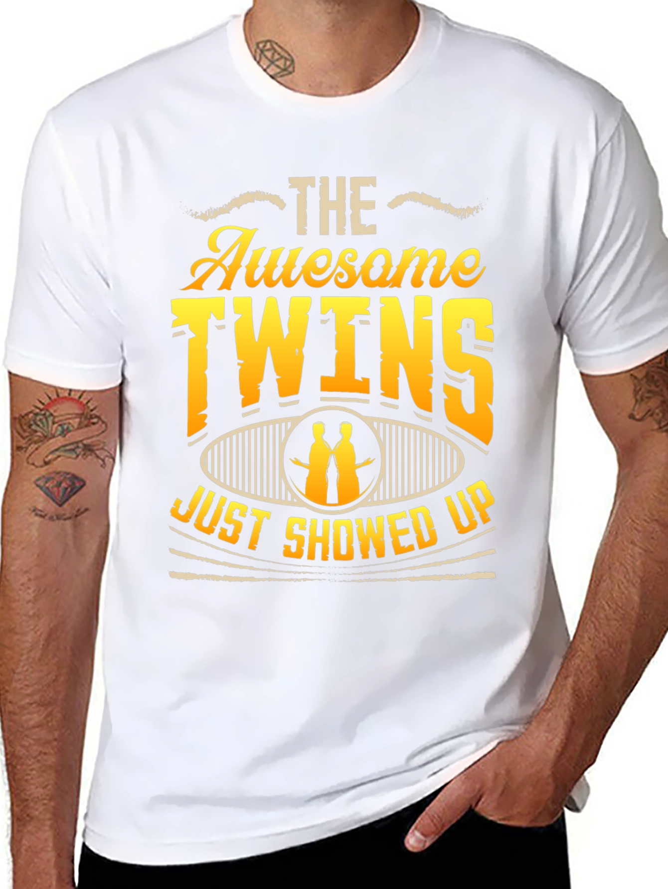 Awesome Twins T-Shirt - Funny Newborn Gift