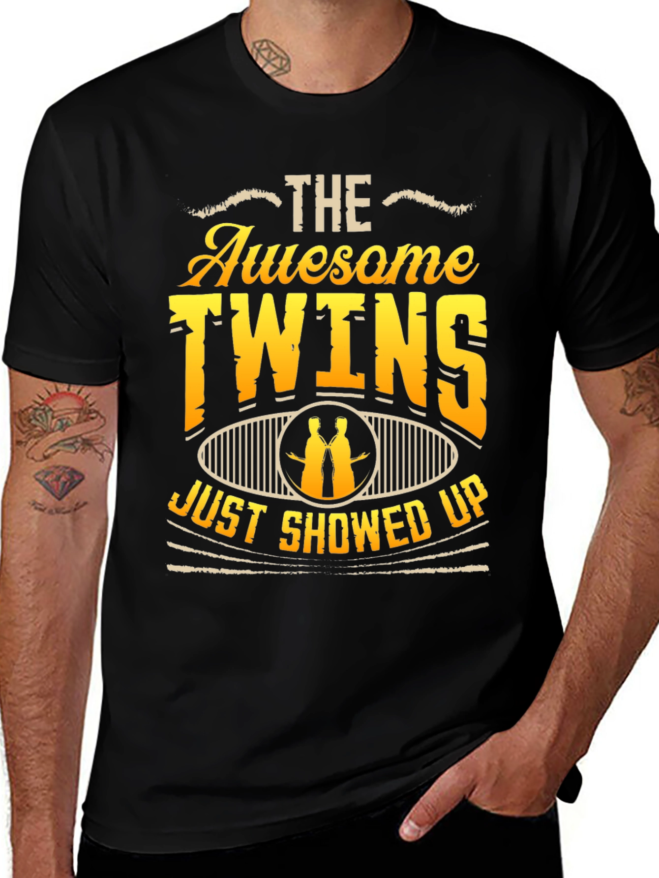 Awesome Twins T-Shirt - Funny Newborn Gift