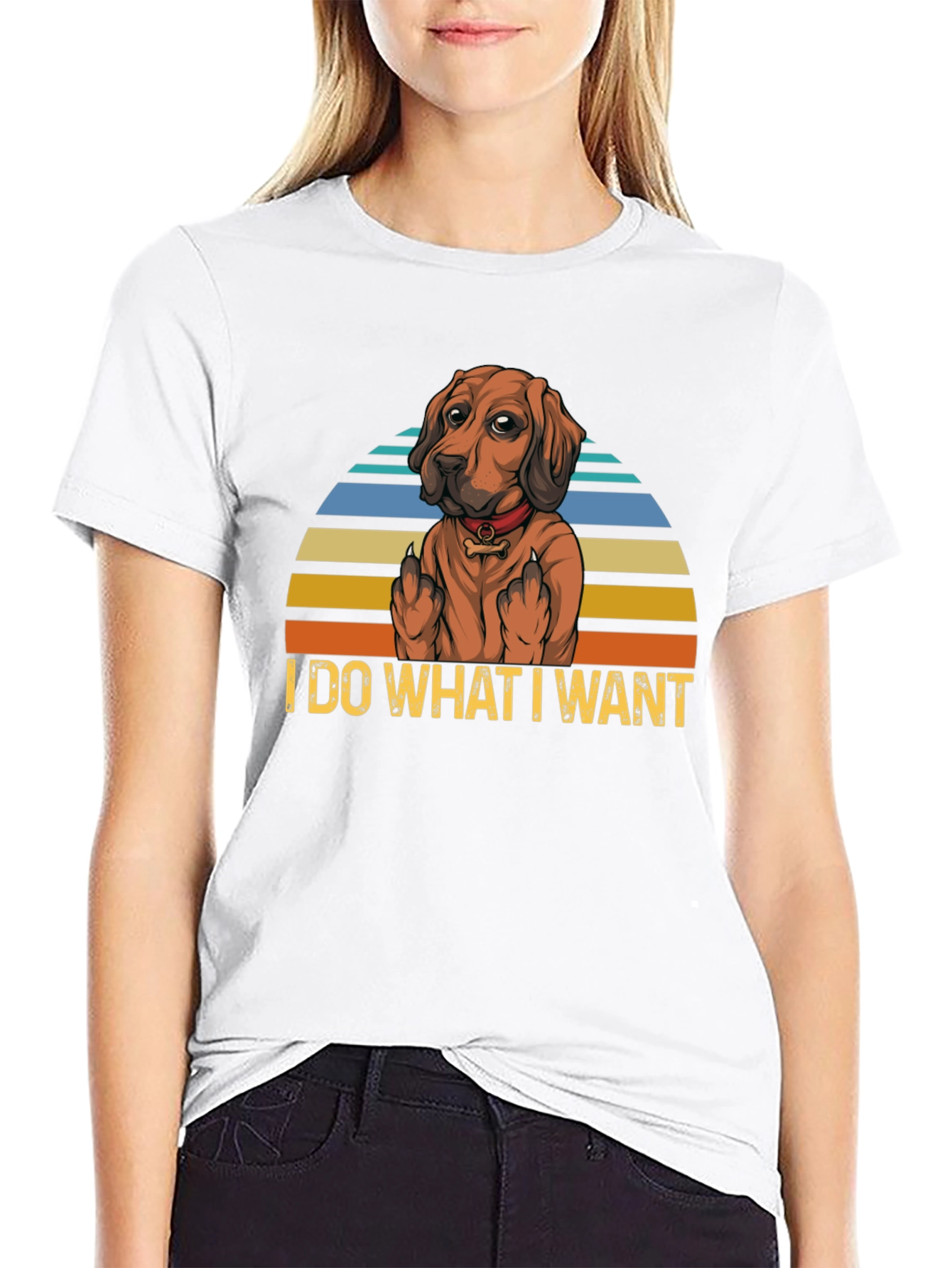 I Do What I Want Dog Graphic T-Shirt