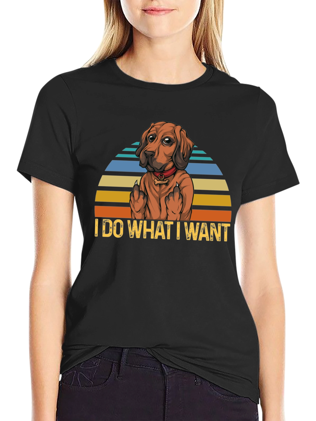 I Do What I Want Dog Graphic T-Shirt