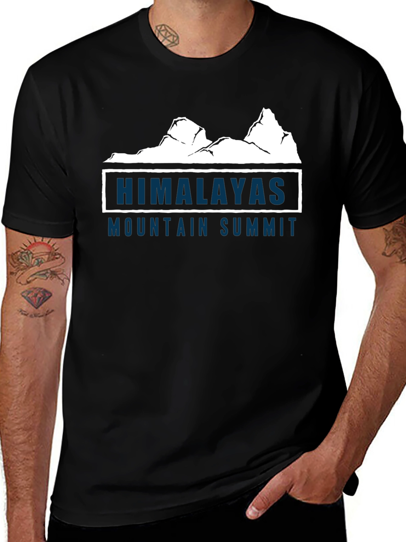 Himalayas Mountain Summit Graphic T-Shirt