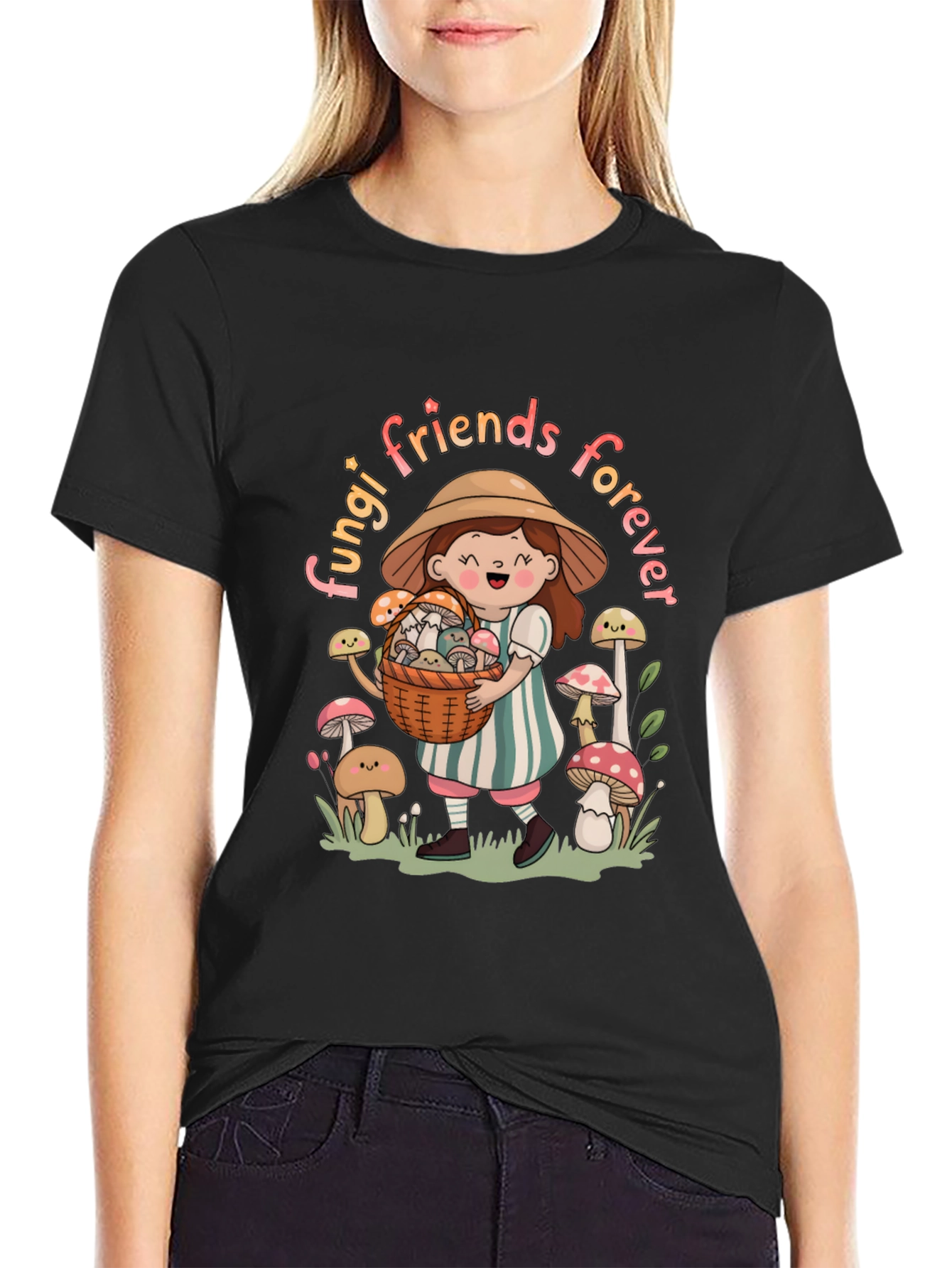 Fungi Friends Forever Graphic T-Shirt