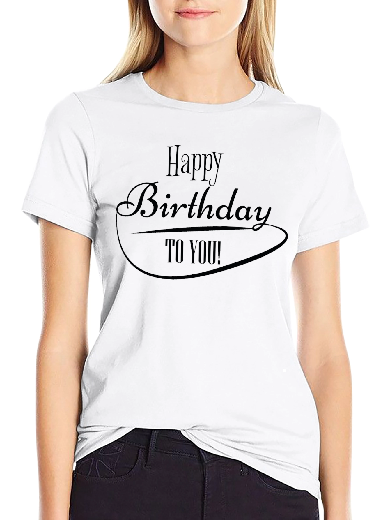 Happy Birthday T-Shirt - Black