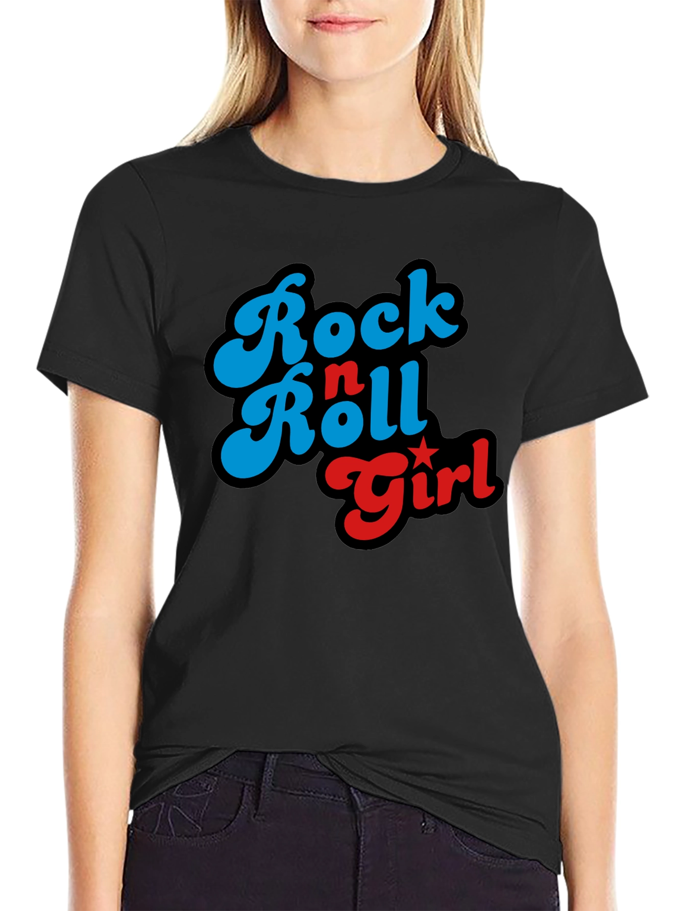 Rock n Roll Girl T-Shirt - Retro Design