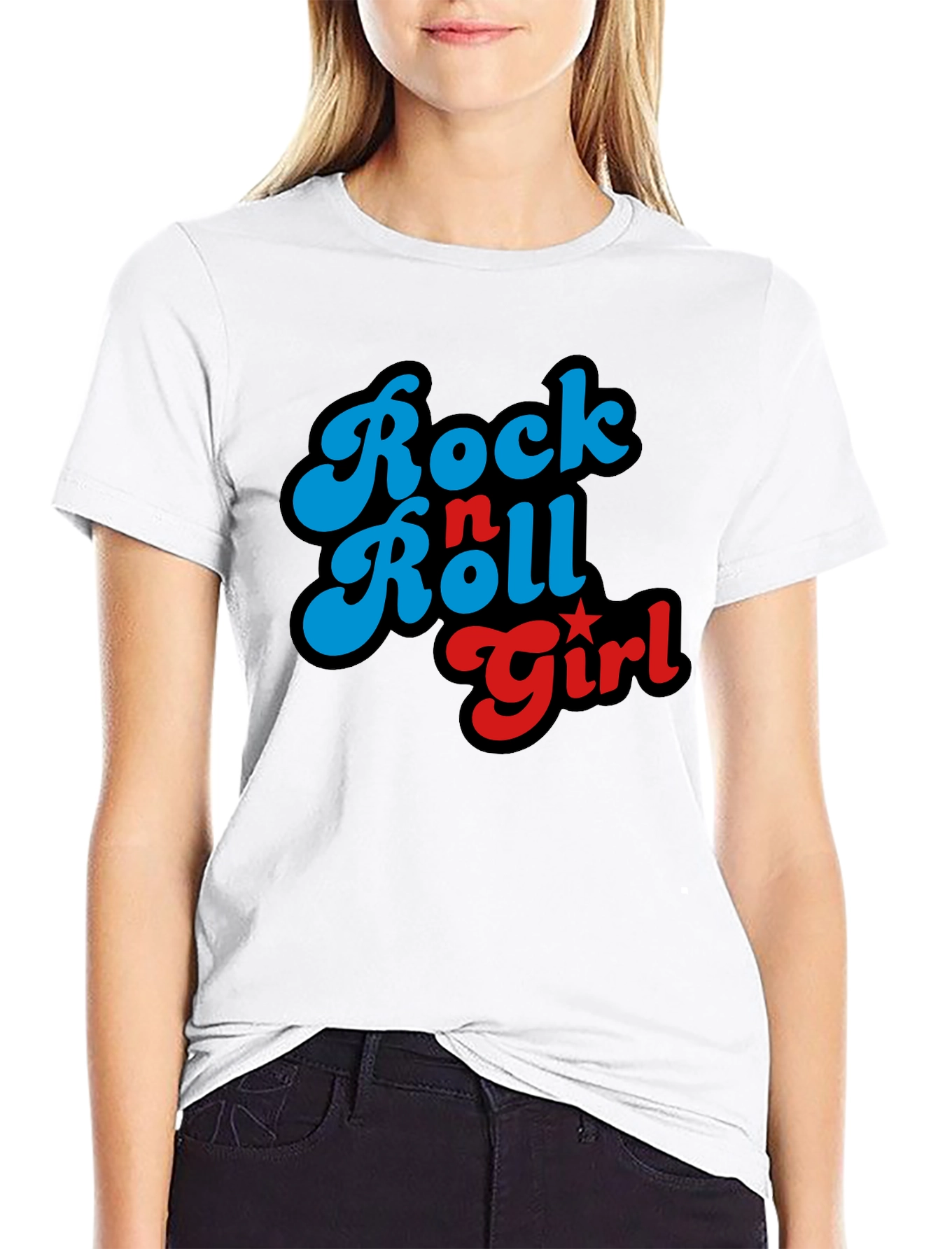 Rock n Roll Girl T-Shirt - Retro Design