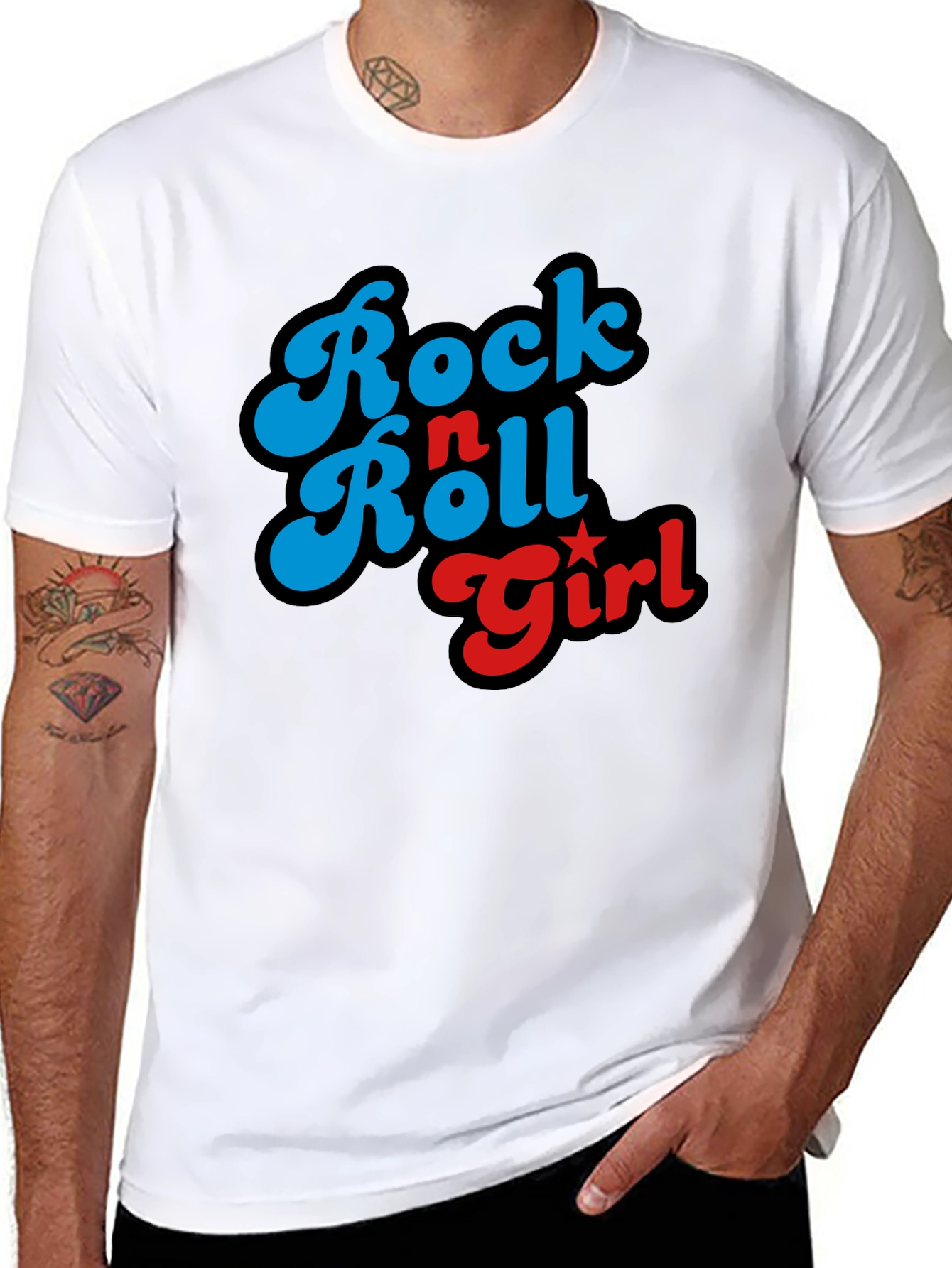 Rock n Roll Girl T-Shirt - Retro Design
